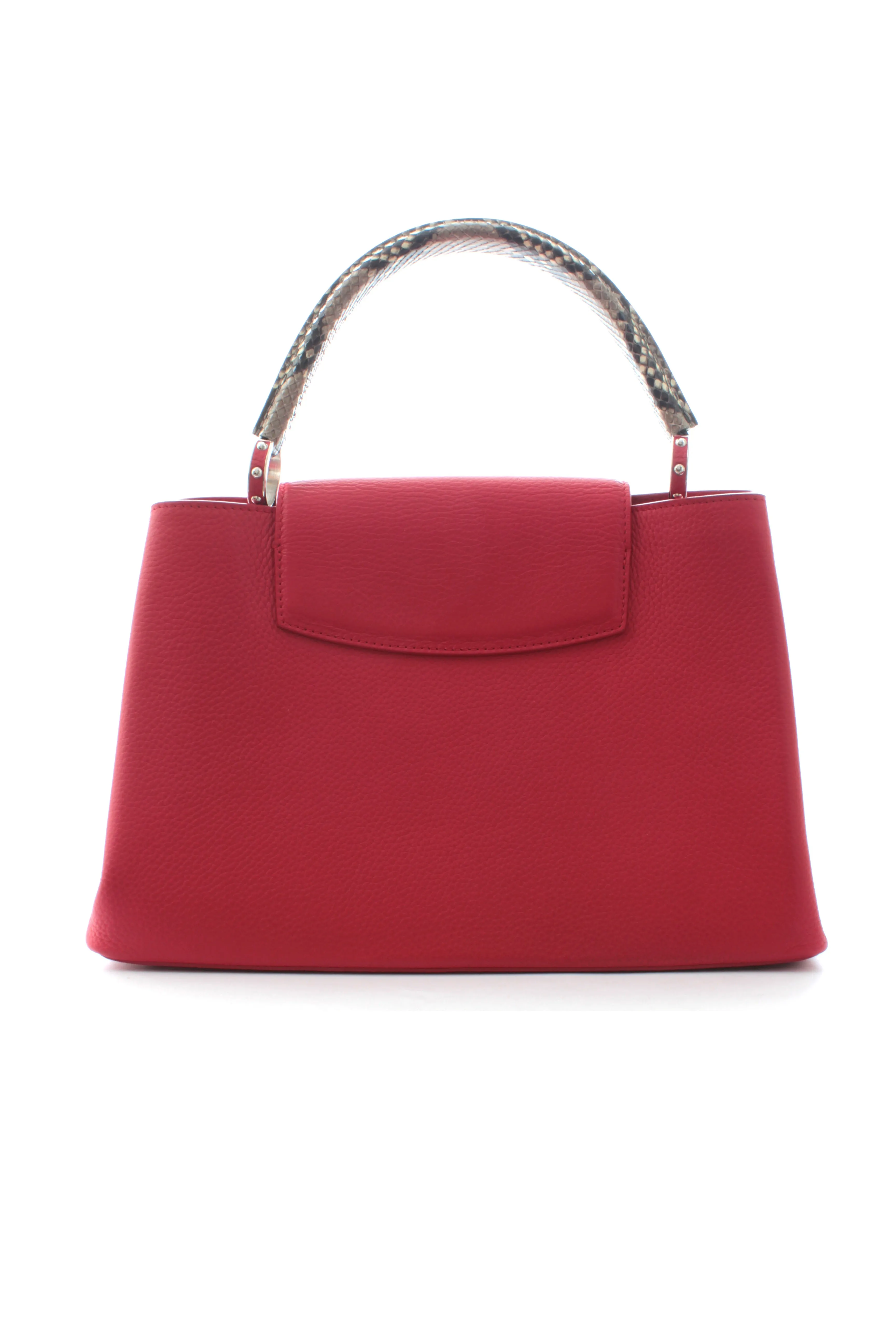 Louis Vuitton Limited Edition Capucines MM Leather and Python Bag
