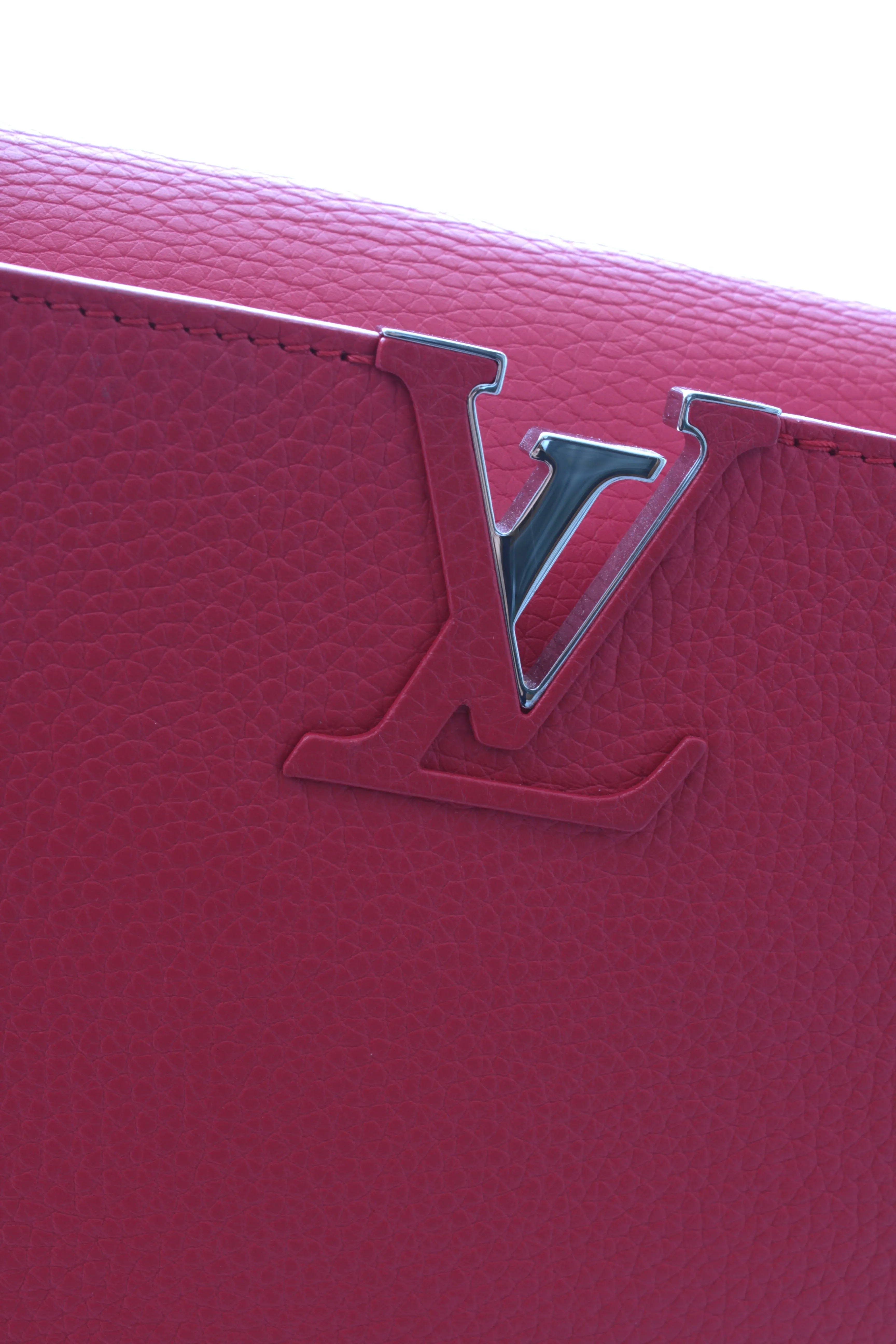 Louis Vuitton Limited Edition Capucines MM Leather and Python Bag