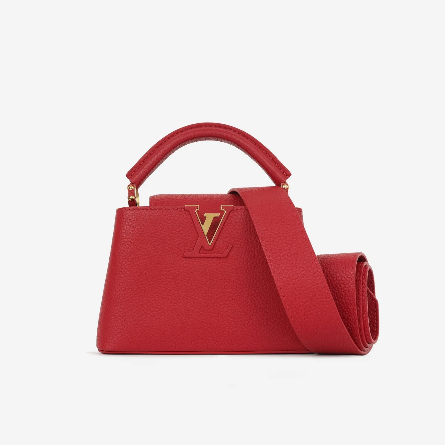 Louis Vuitton Louis Vuitton - Mini Capucines Bag - Red Taurillon Leather GHW - Pre-loved handbags bulk sale