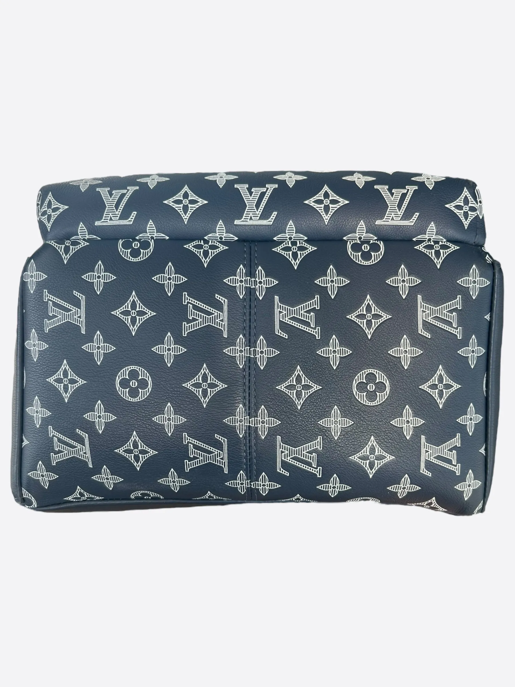 Louis Vuitton Navy & White Monogram Discovery Backpack