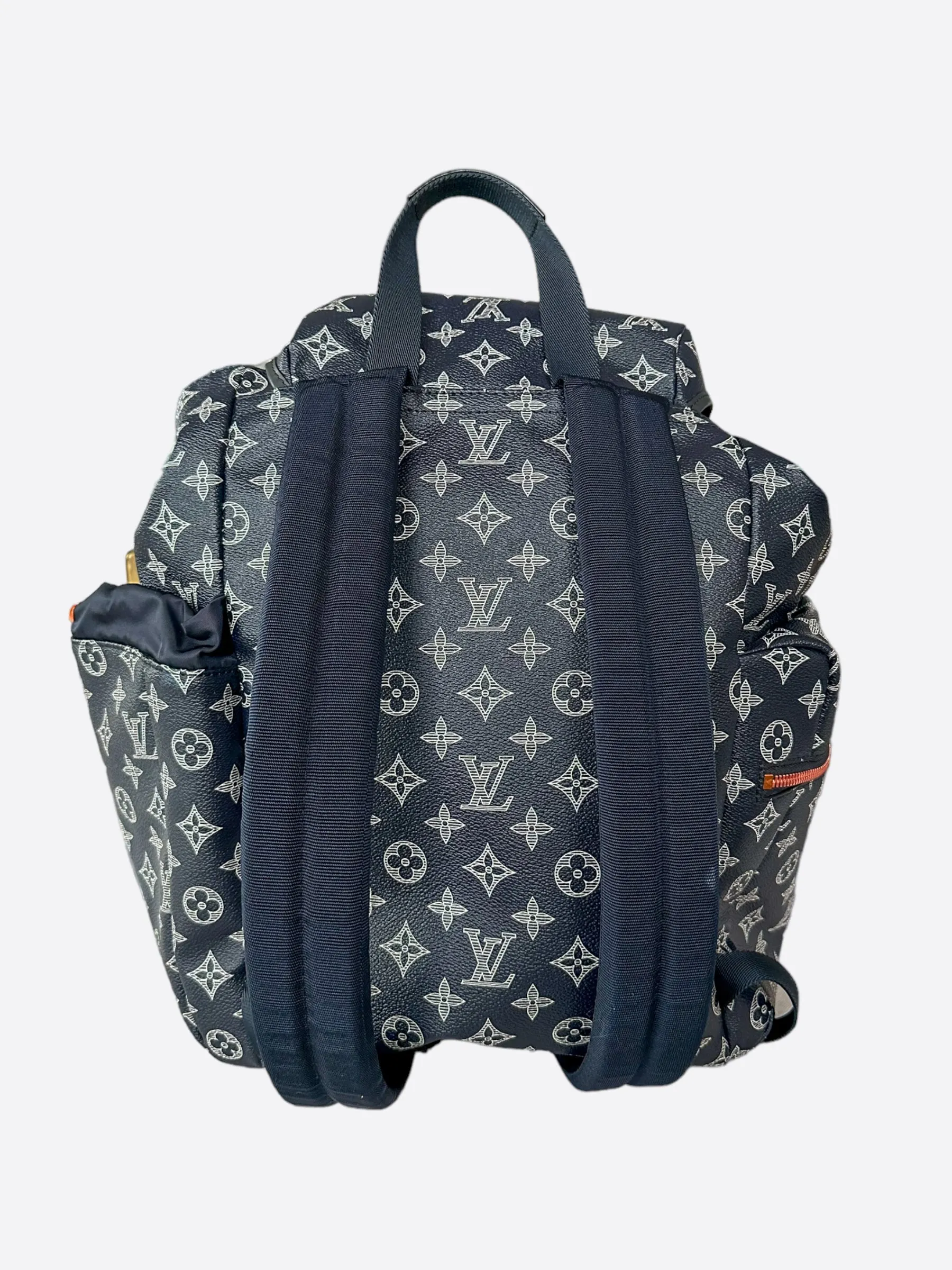 Louis Vuitton Navy & White Monogram Discovery Backpack