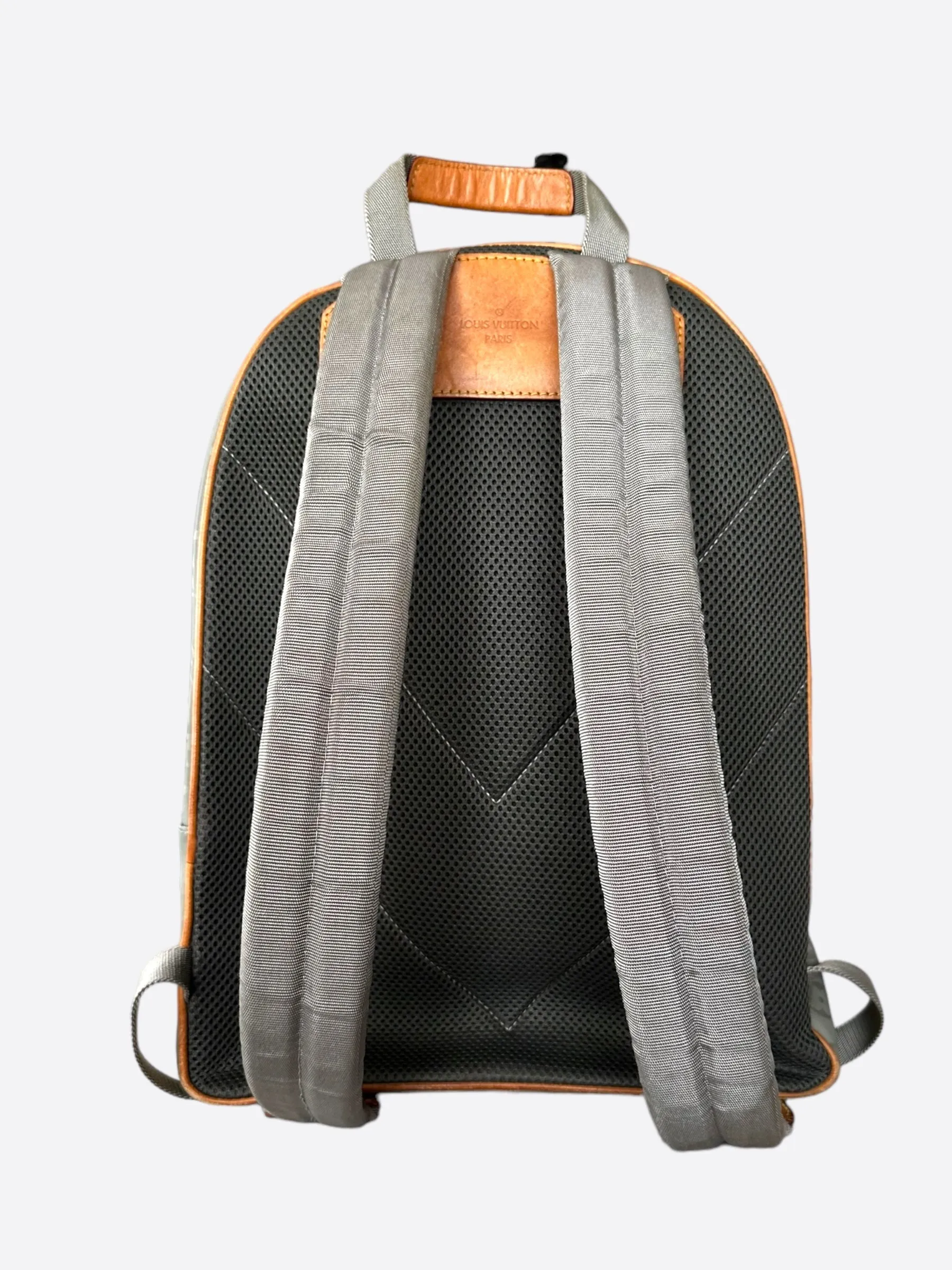 Louis Vuitton Silver Titanium Monogram Backpack