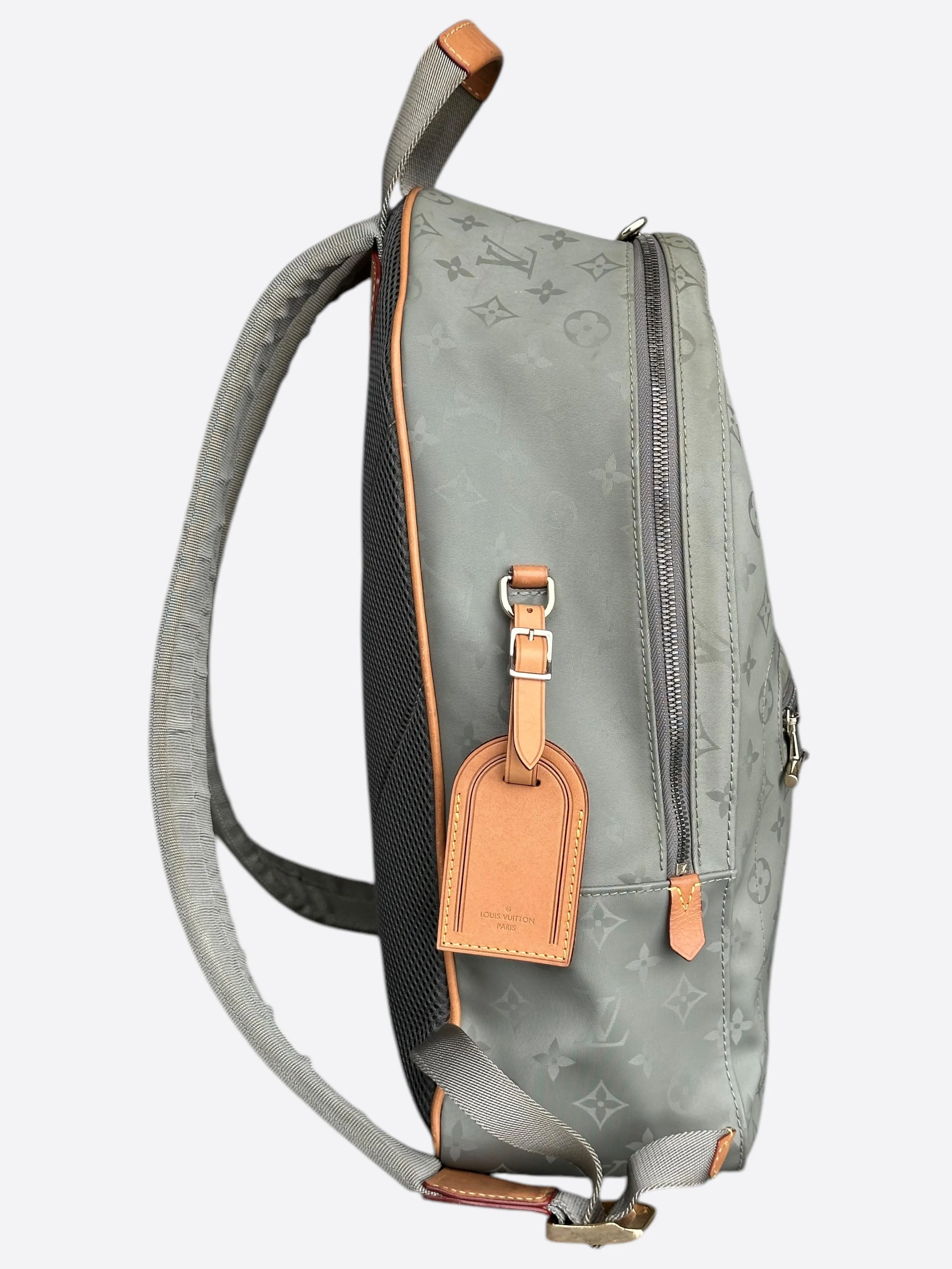 Louis Vuitton Silver Titanium Monogram Backpack