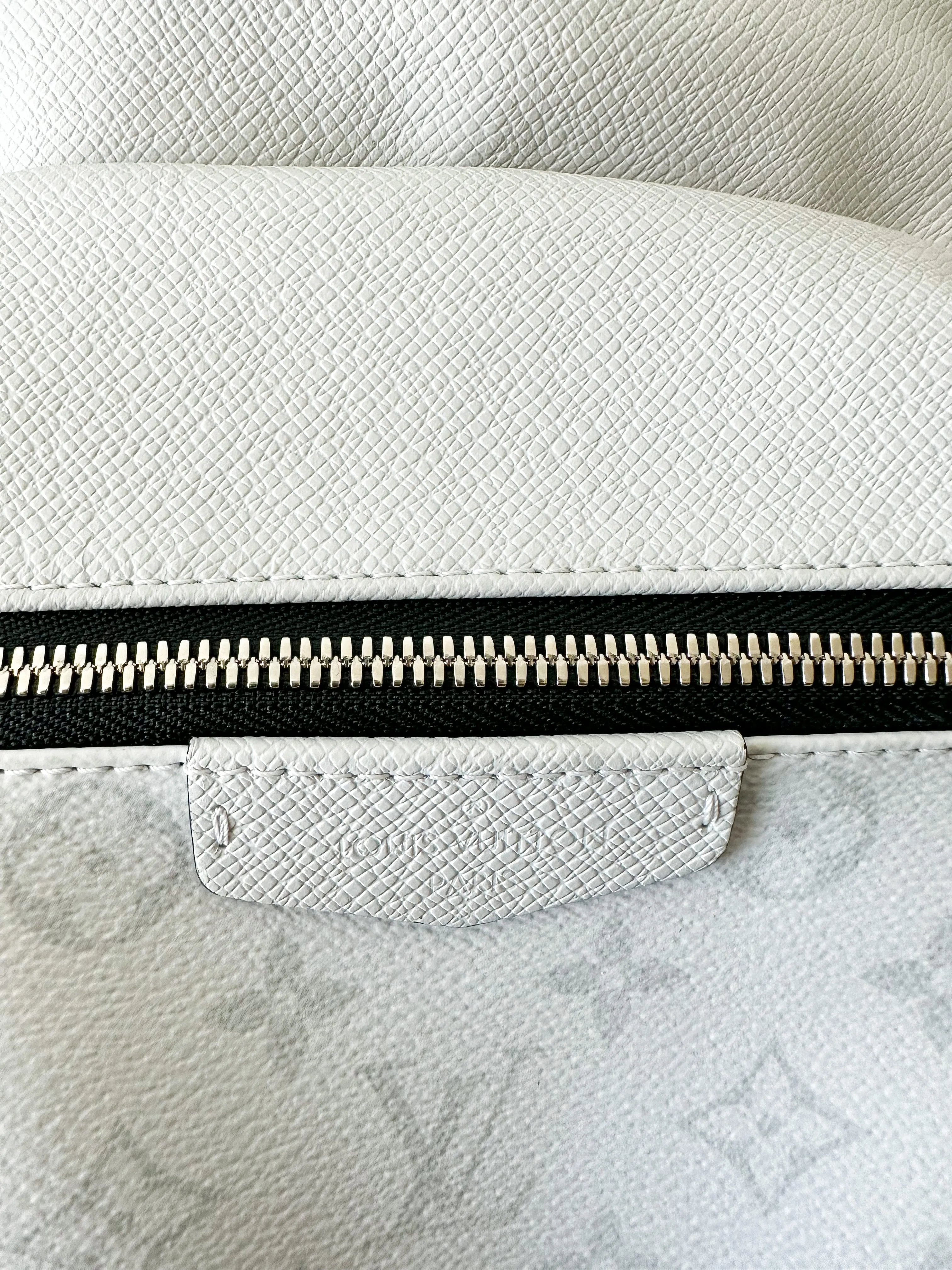 Louis Vuitton White Leather Monogram Discovery Backpack