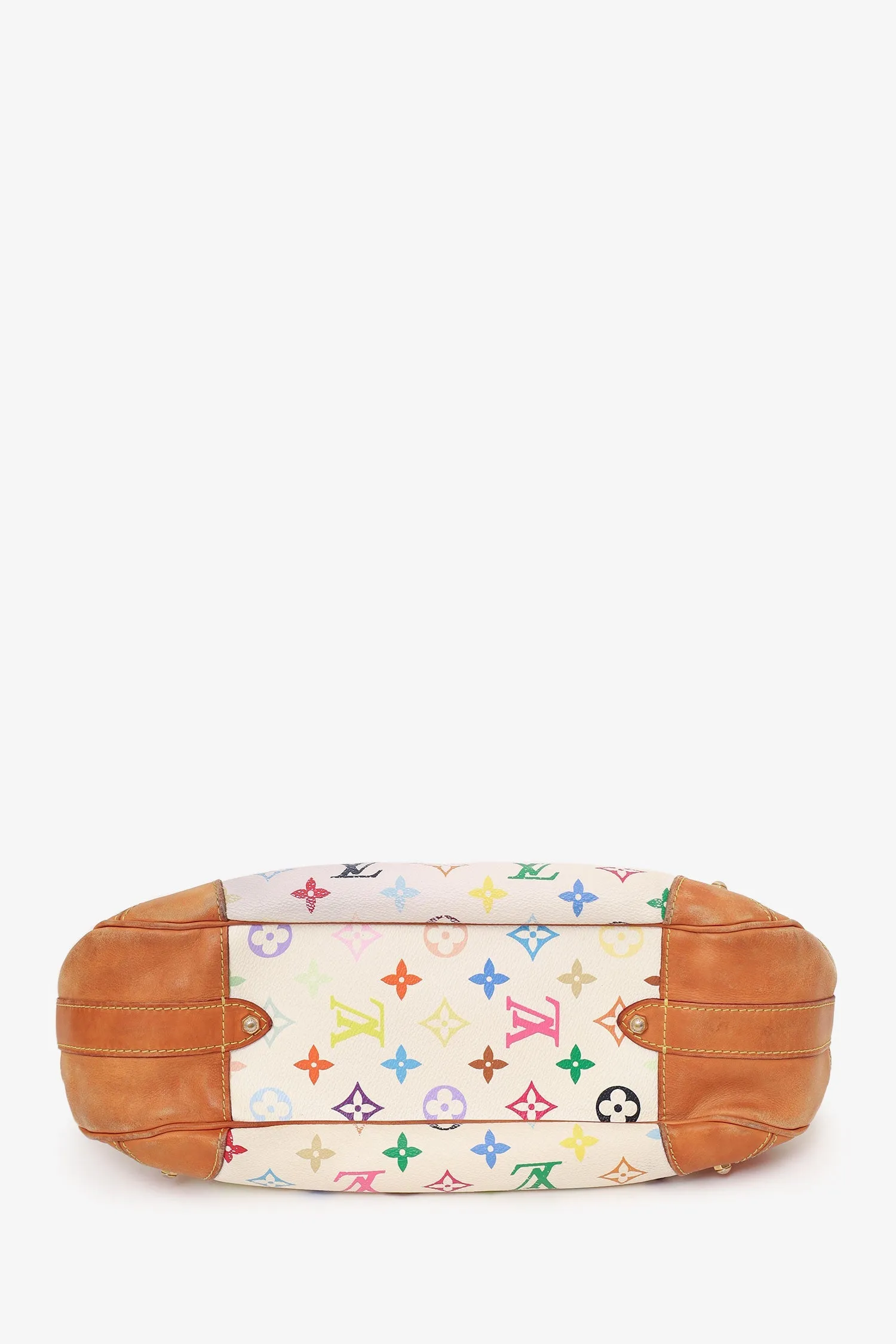 Louis Vuitton x Takashi Murakami 2009 White/Multicolour Greta Shoulder Bag