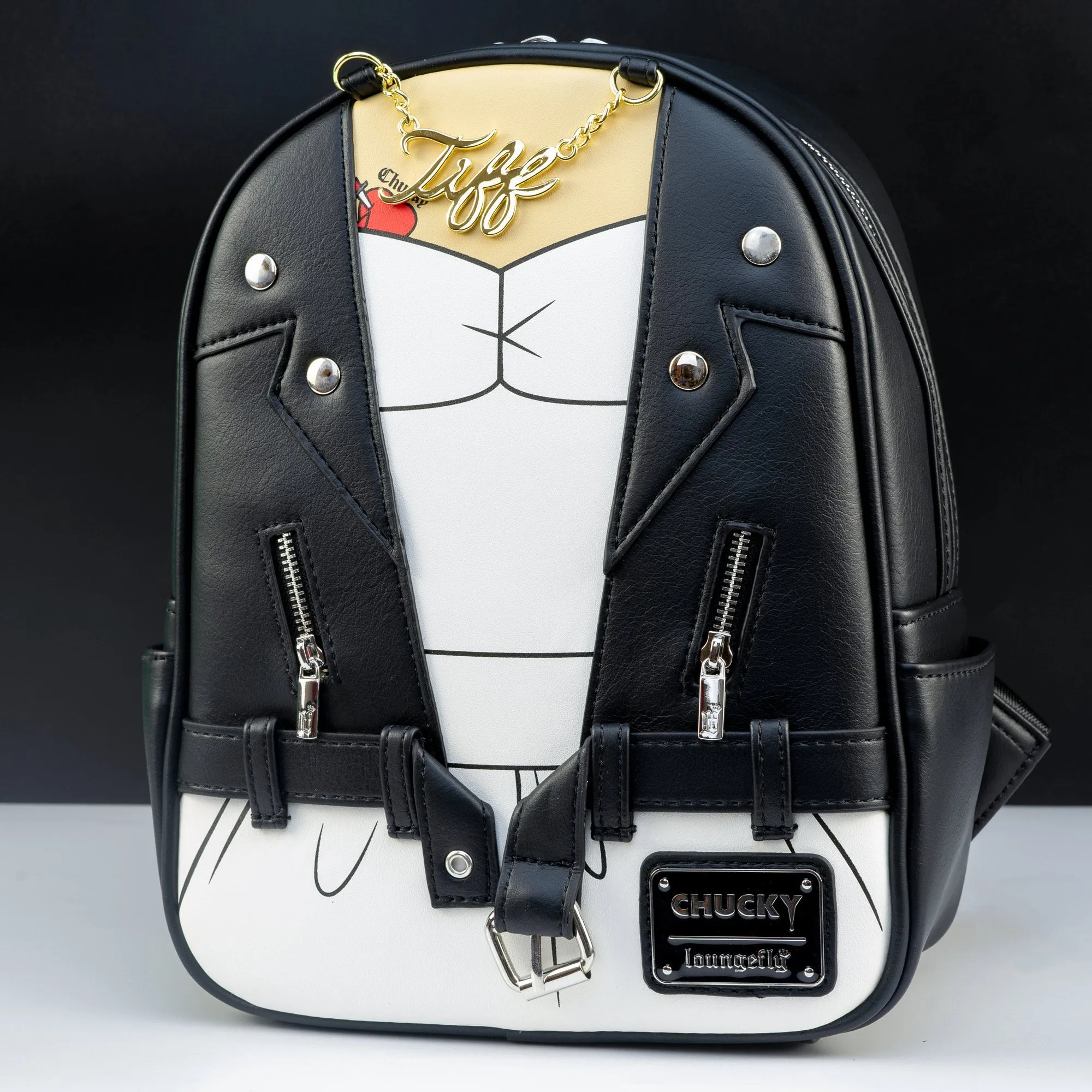 Loungefly x Child's Play Bride of Chucky Tiffany Cosplay Mini luxury backpacks at outlet prices