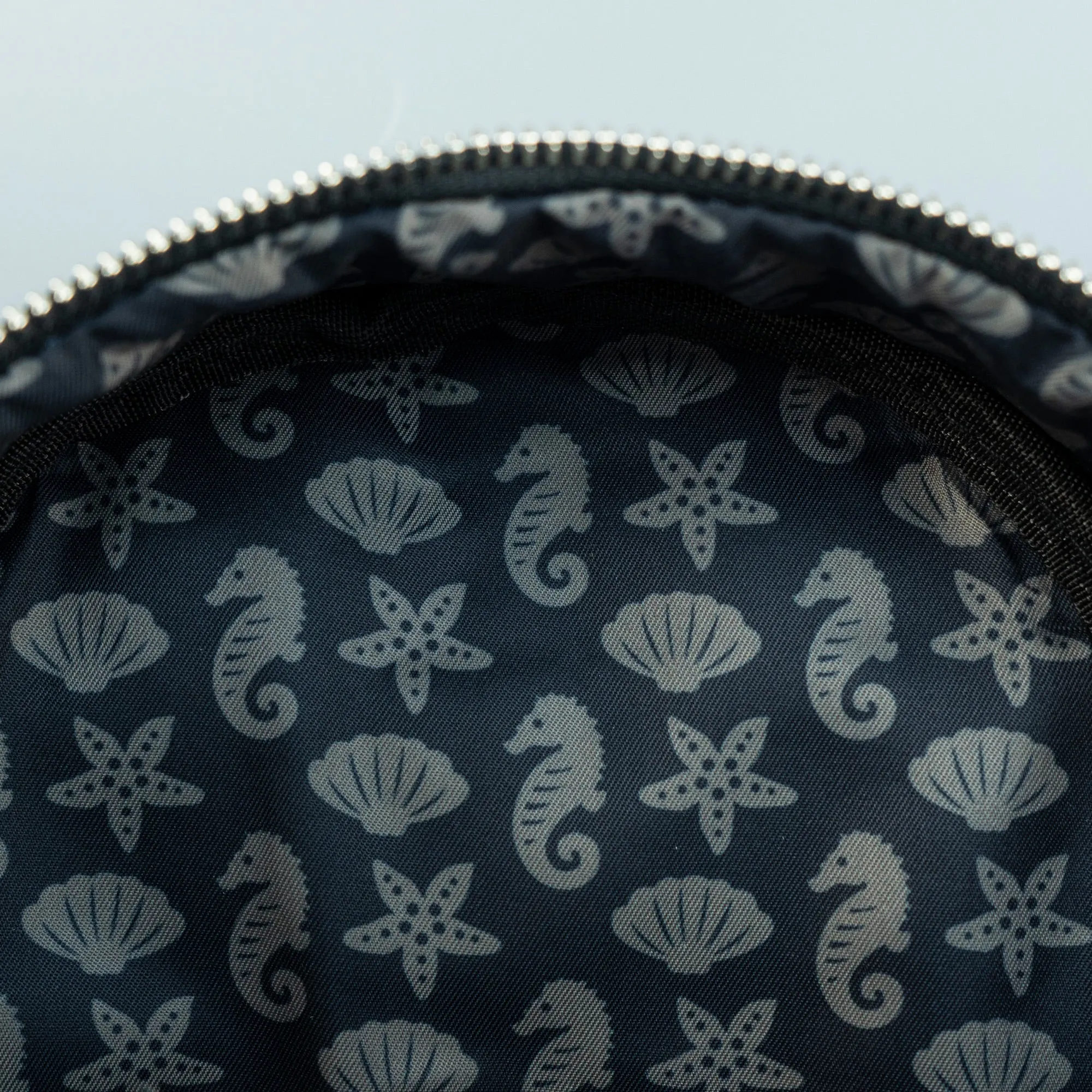 Loungefly x Disney Ariel Black Floral Print Mini Backpack