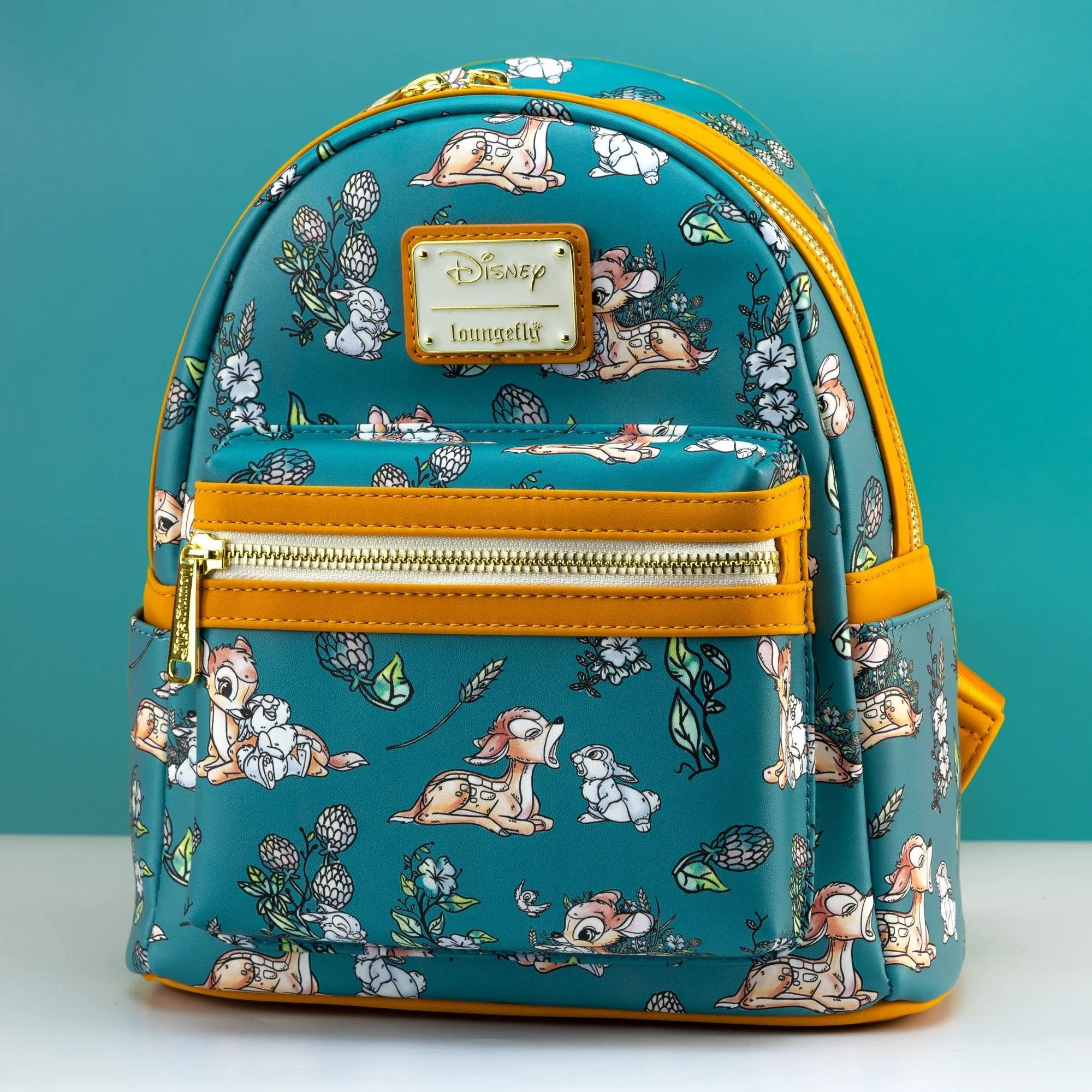 Loungefly x Disney Bambi Floral All Over Print Mini luxury backpacks at outlet prices
