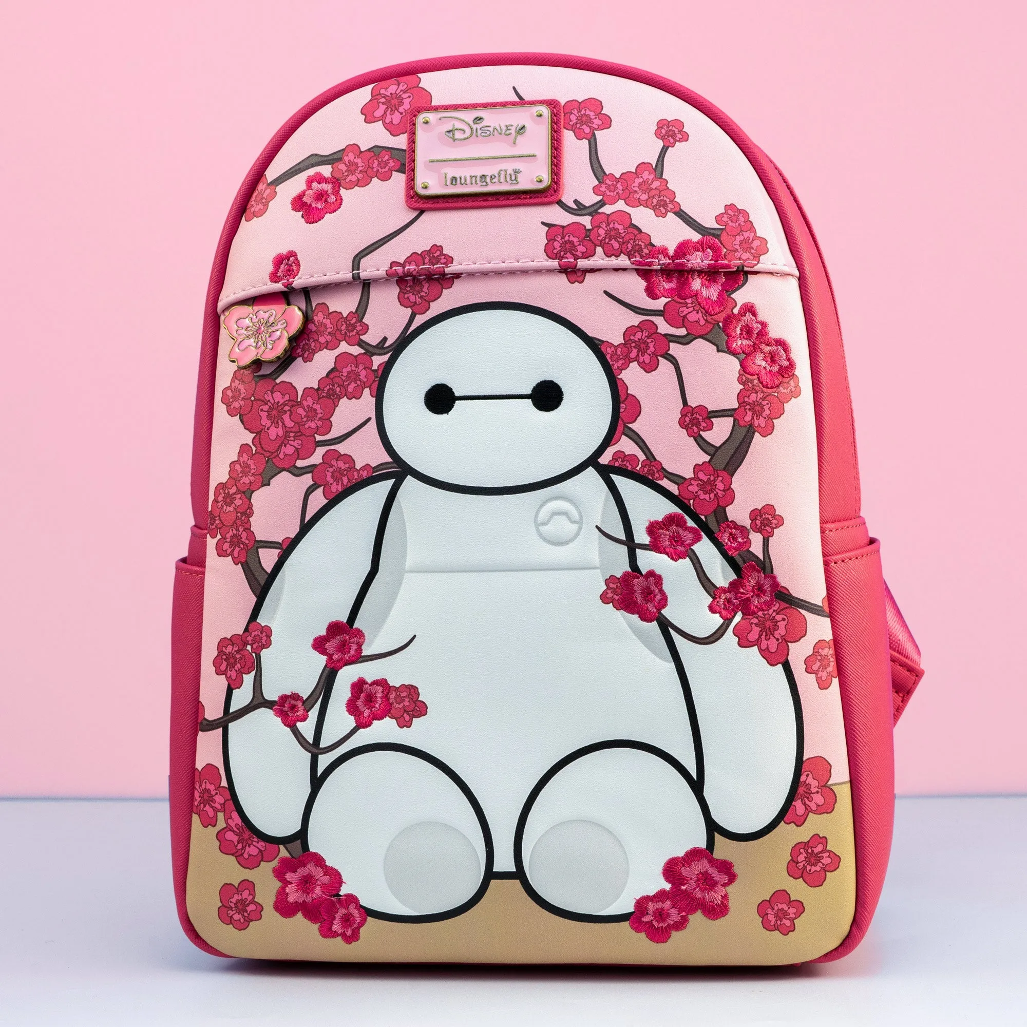 Loungefly x Disney Baymax Sakura Flowers Mini luxury backpacks at outlet prices
