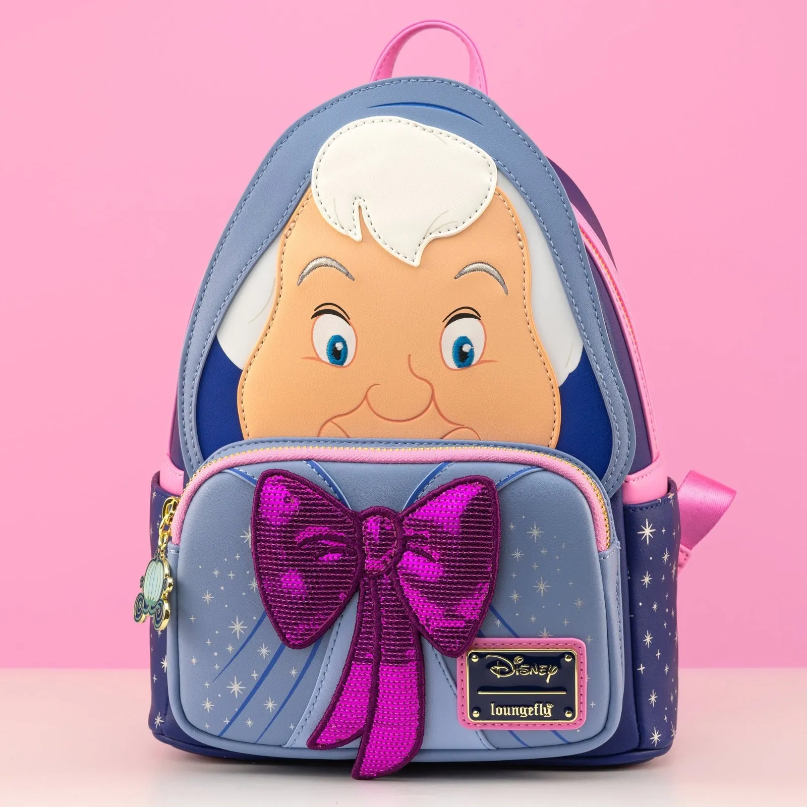 Loungefly x Disney Cinderella Fairy Godmother Cosplay Mini luxury backpacks at outlet prices