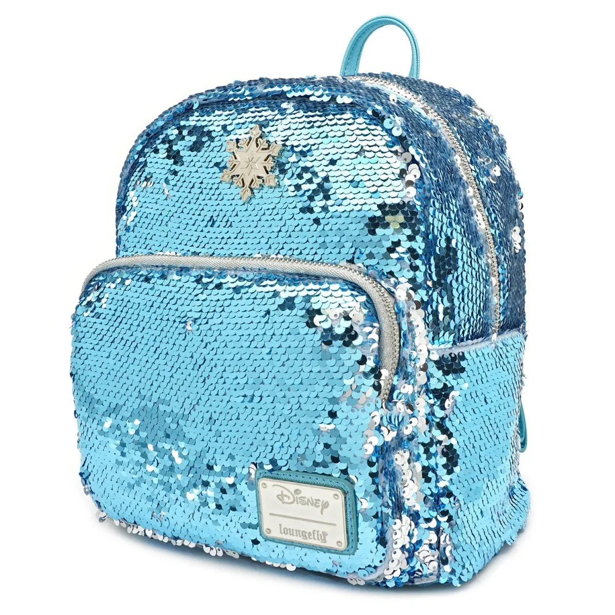 Loungefly X Disney Frozen Elsa Reversible Sequin Mini luxury backpacks at outlet prices