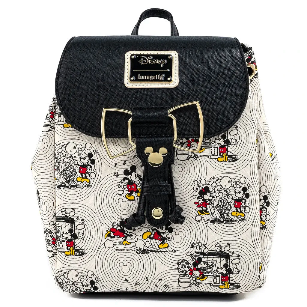 Loungefly x Disney Mickey Mouse Hardware Bow luxury backpacks at outlet prices