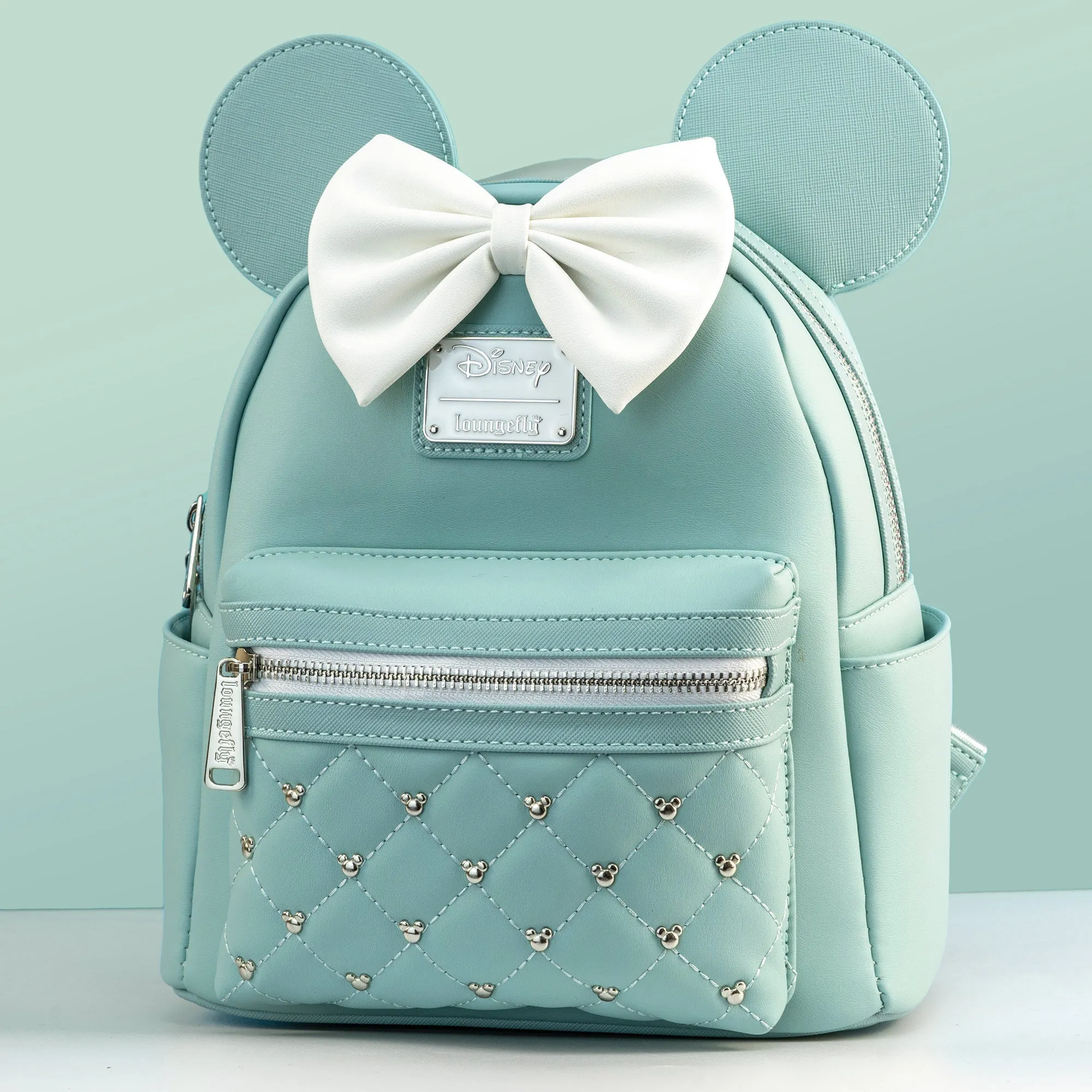 Loungefly x Disney Minnie Mouse Elegance Quilted Mini luxury backpacks at outlet prices