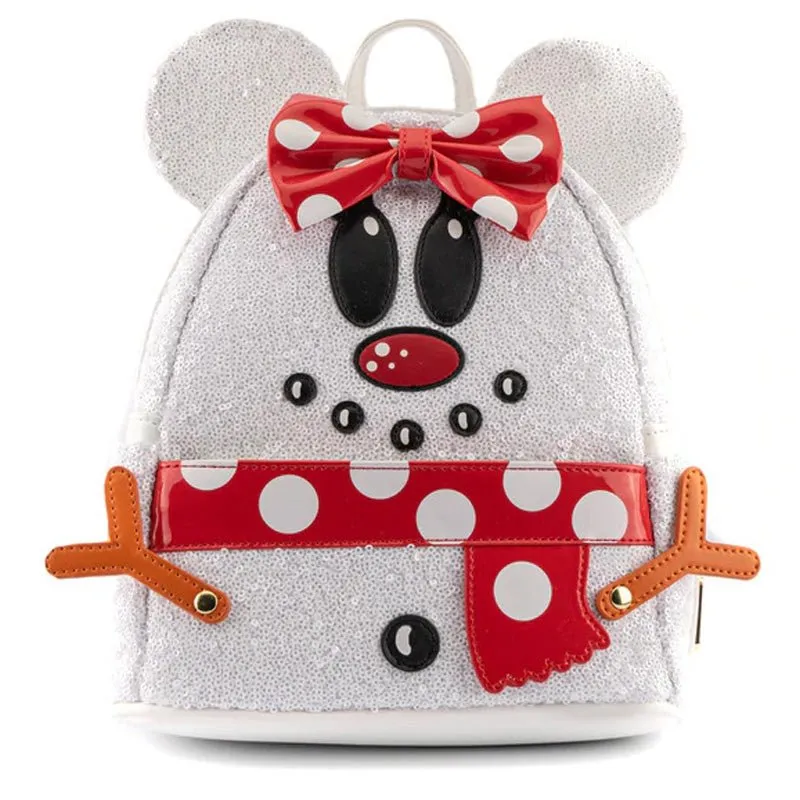 Loungefly x Disney Minnie Mouse Snowman Cosplay Mini luxury backpacks at outlet prices