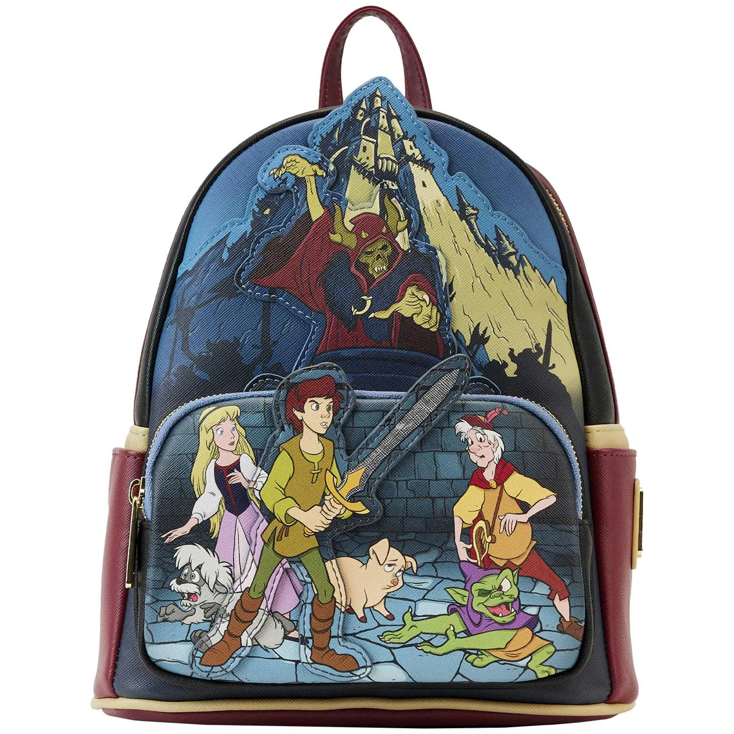 Loungefly x Disney The Black Cauldron Mini luxury backpacks at outlet prices