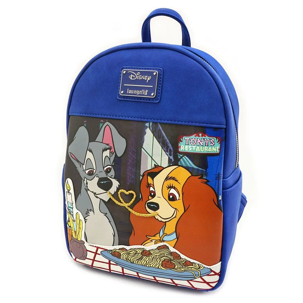 Loungefly X Disney The Lady and the Tramp Mini luxury backpacks at outlet prices