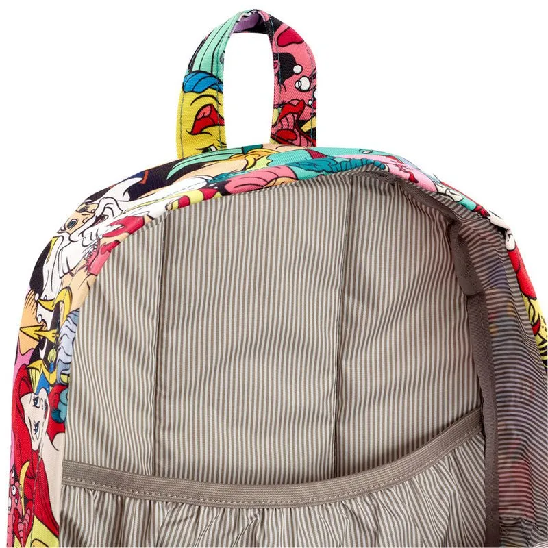Loungefly x Disney The Little Mermaid Characters AOP Canvas Backpack