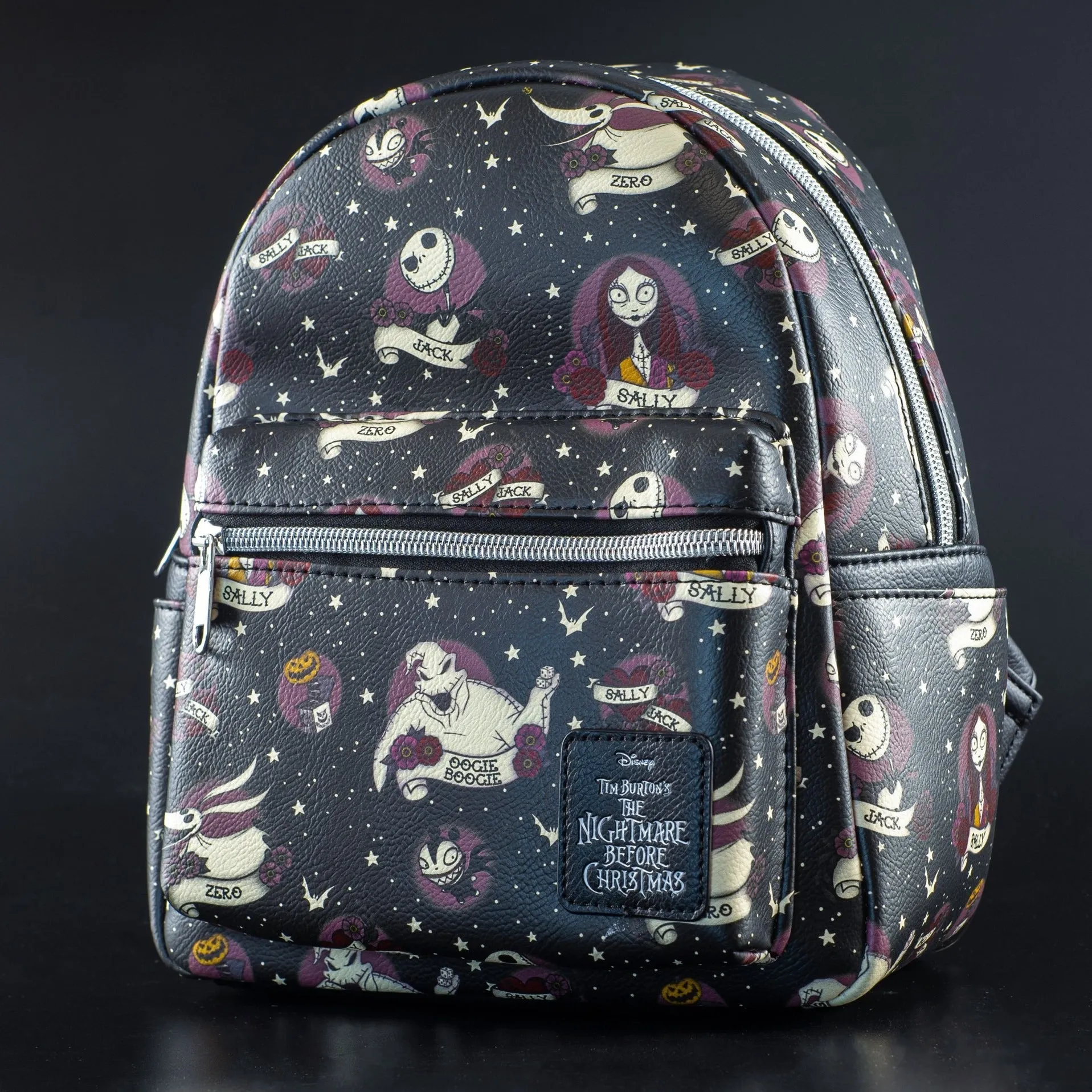 Loungefly x Disney The Nightmare Before Christmas Tattoo Print Mini luxury backpacks at outlet prices