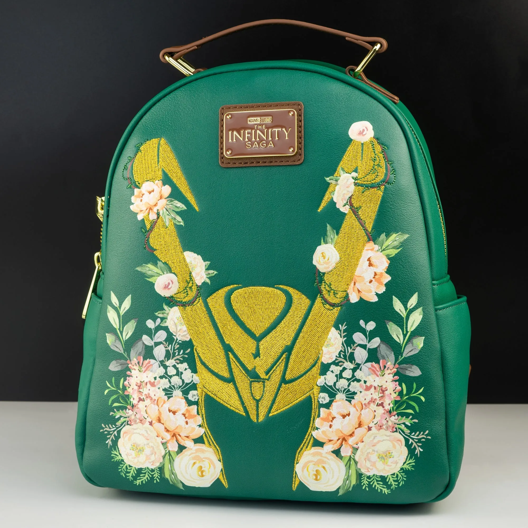 Loungefly x Marvel Floral Loki Mini luxury backpacks at outlet prices