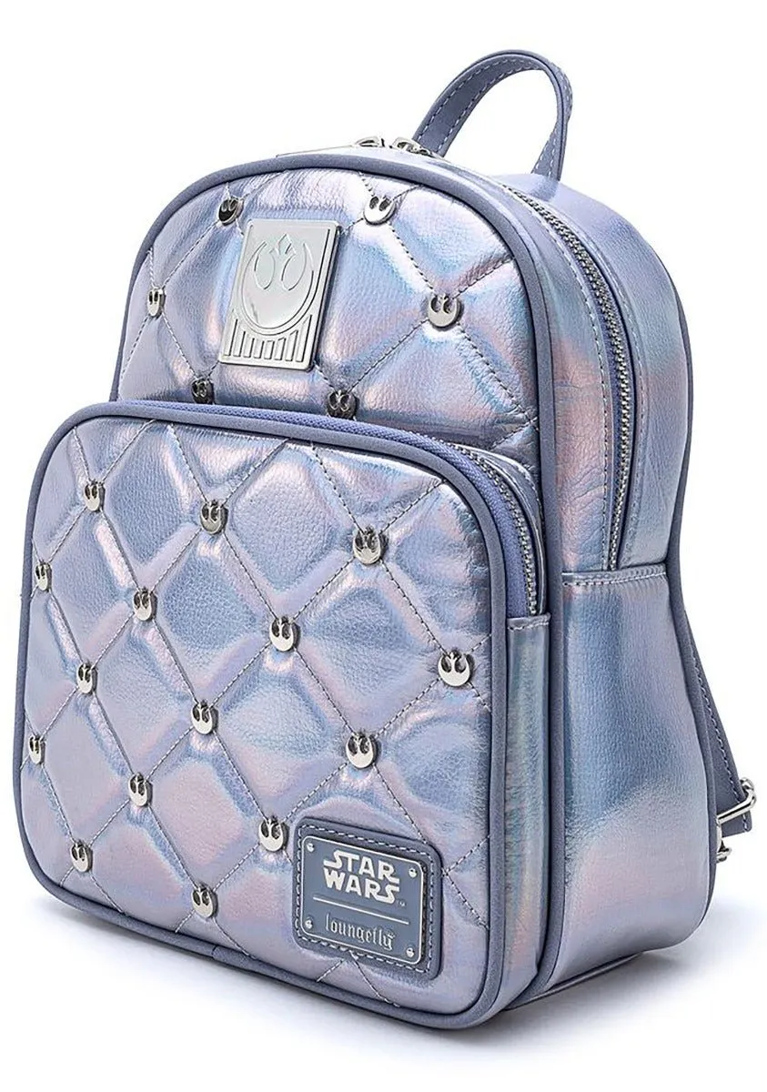 Loungefly X Star Wars Empire Strikes Back 40th Anniversary Hoth Iridescent Mini luxury backpacks at outlet prices