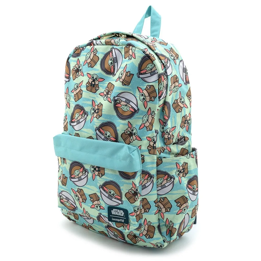 Loungefly X Star Wars Mandalorian The Child Nylon luxury backpacks at outlet prices