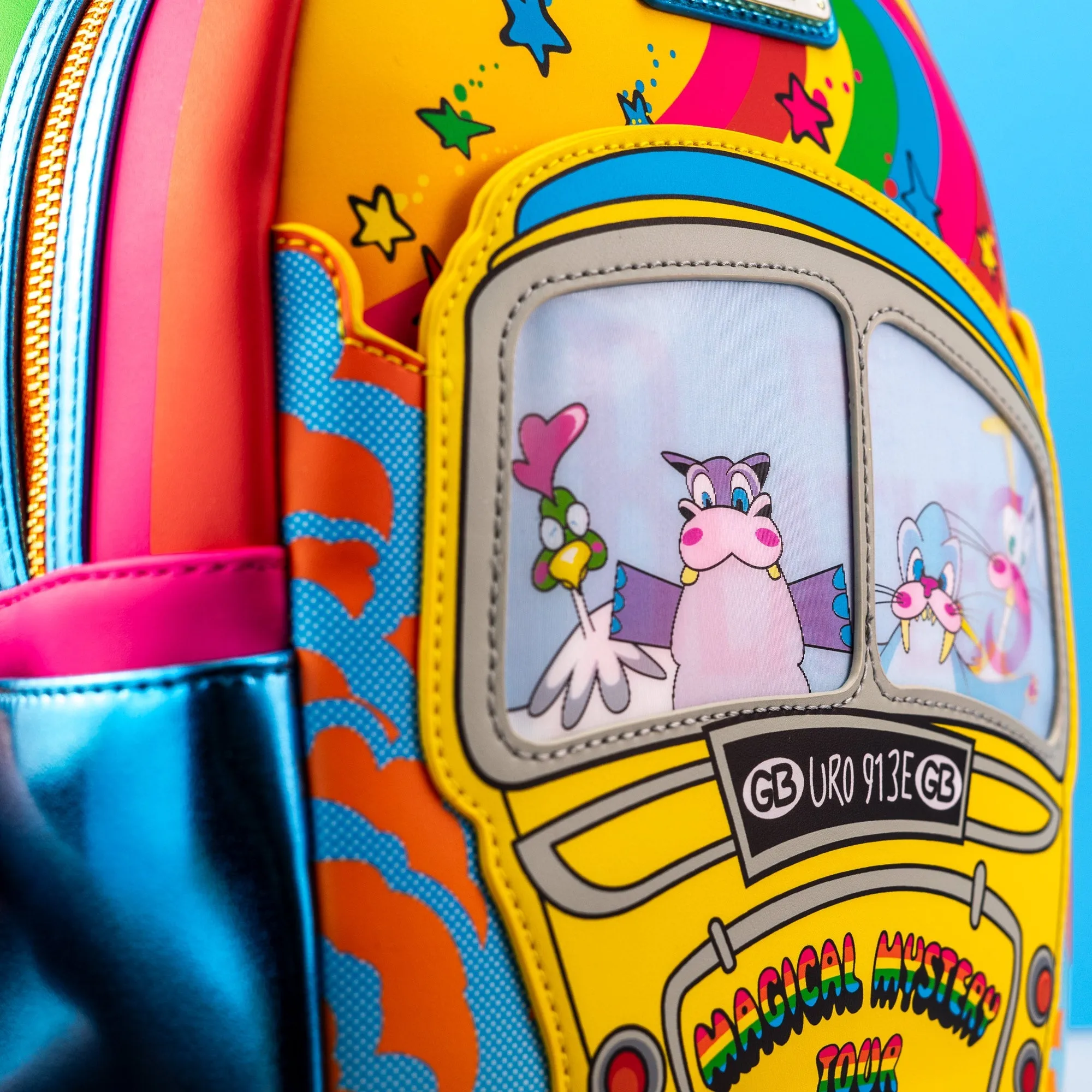 Loungefly x The Beatles Magical Mystery Tour Bus Mini Backpack