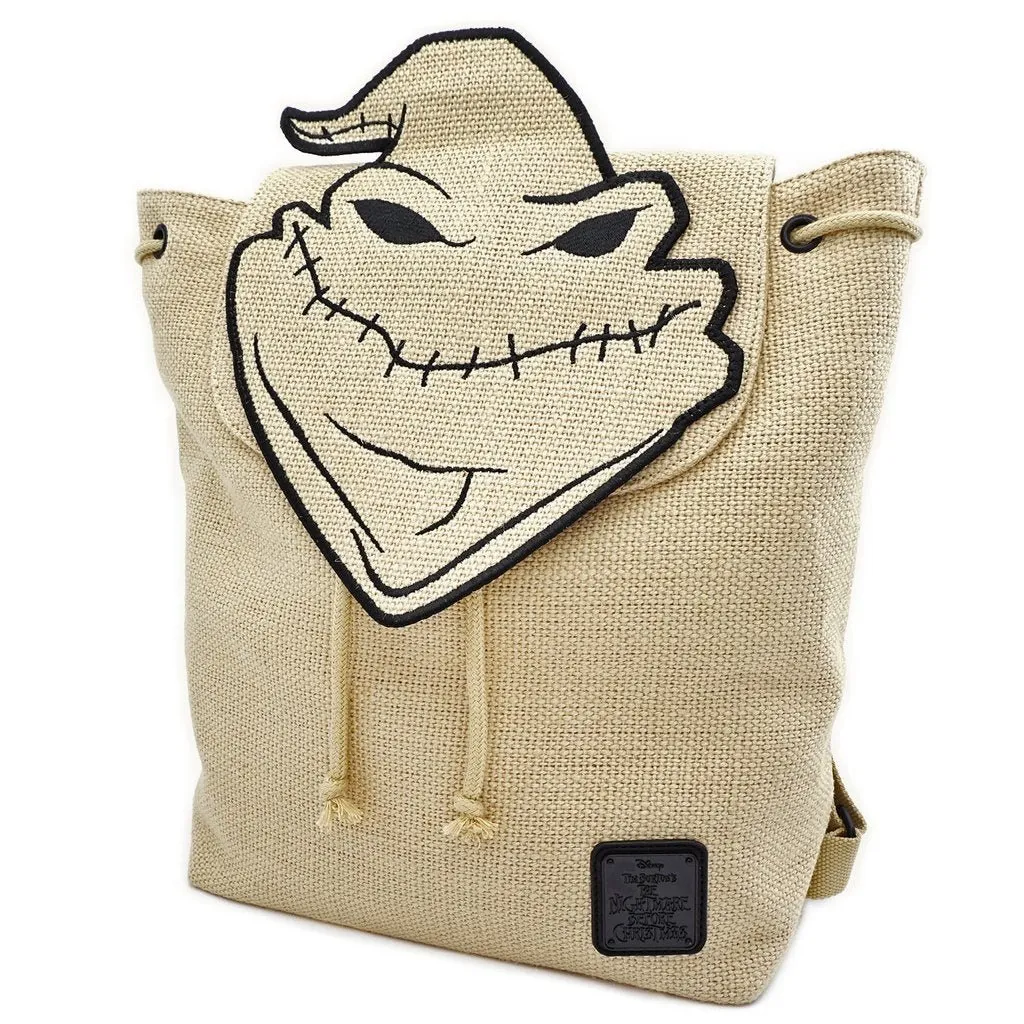 Loungefly X The Nightmare Before Christmas Oogie Boogie Burlap luxury backpacks at outlet prices