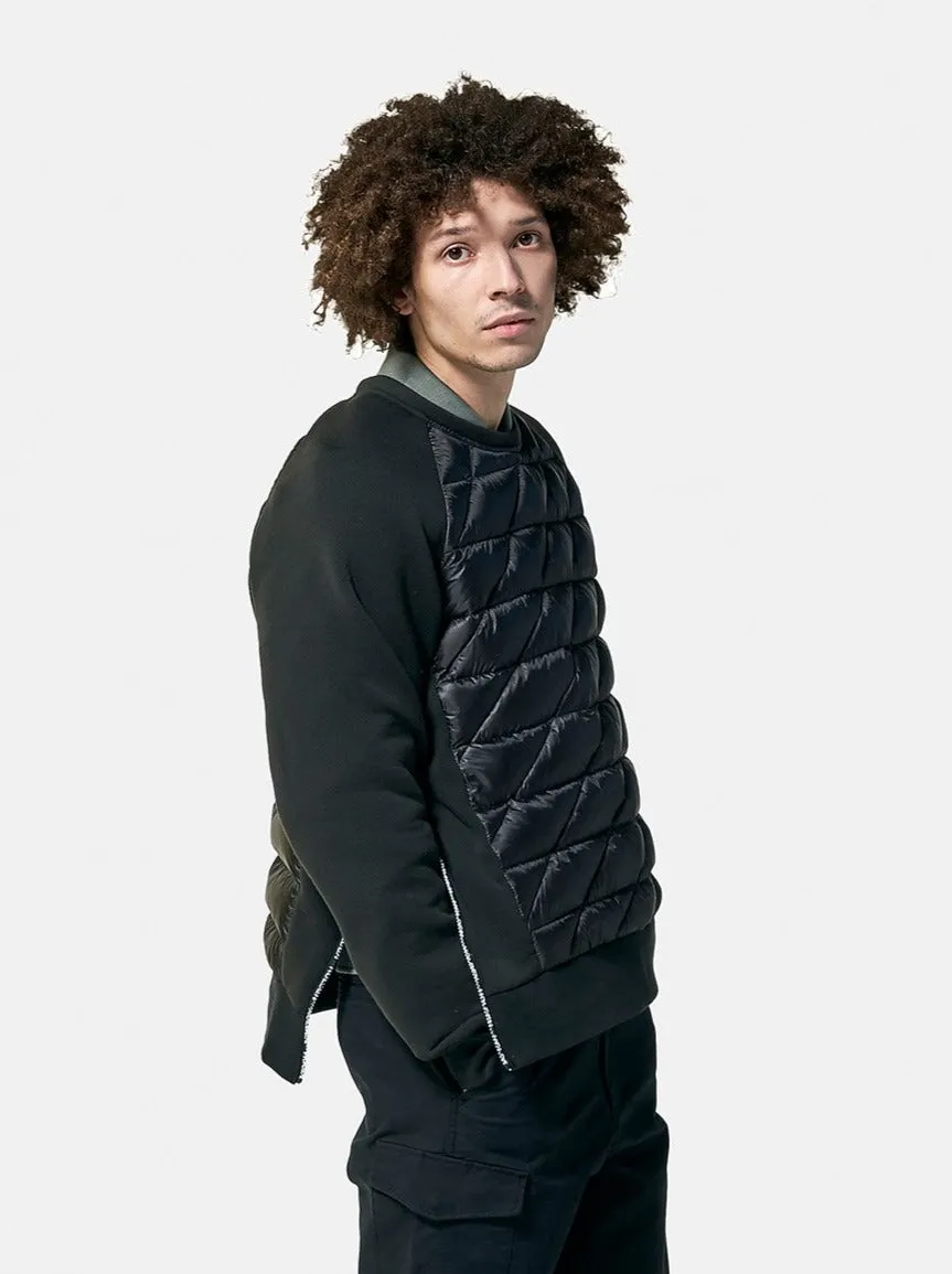 M Hybrid Down Crew - Black