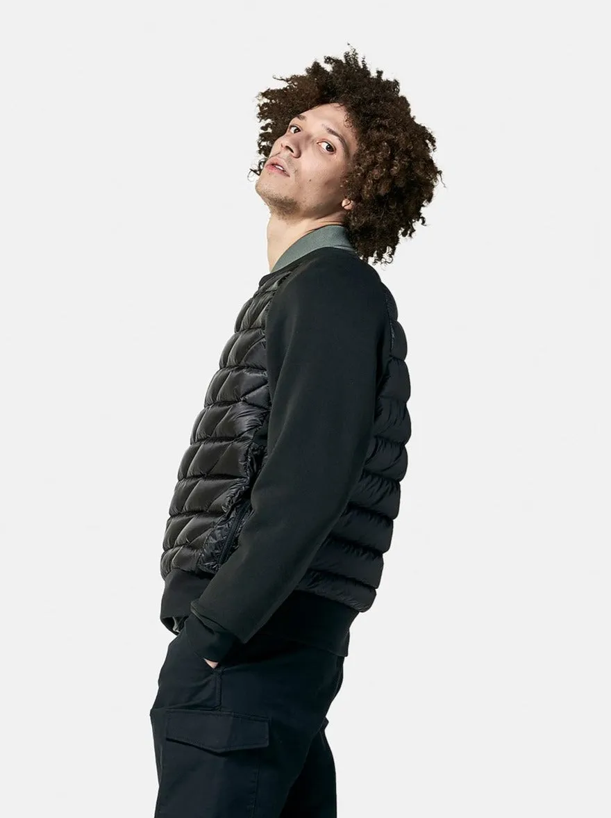 M Hybrid Down Crew - Black