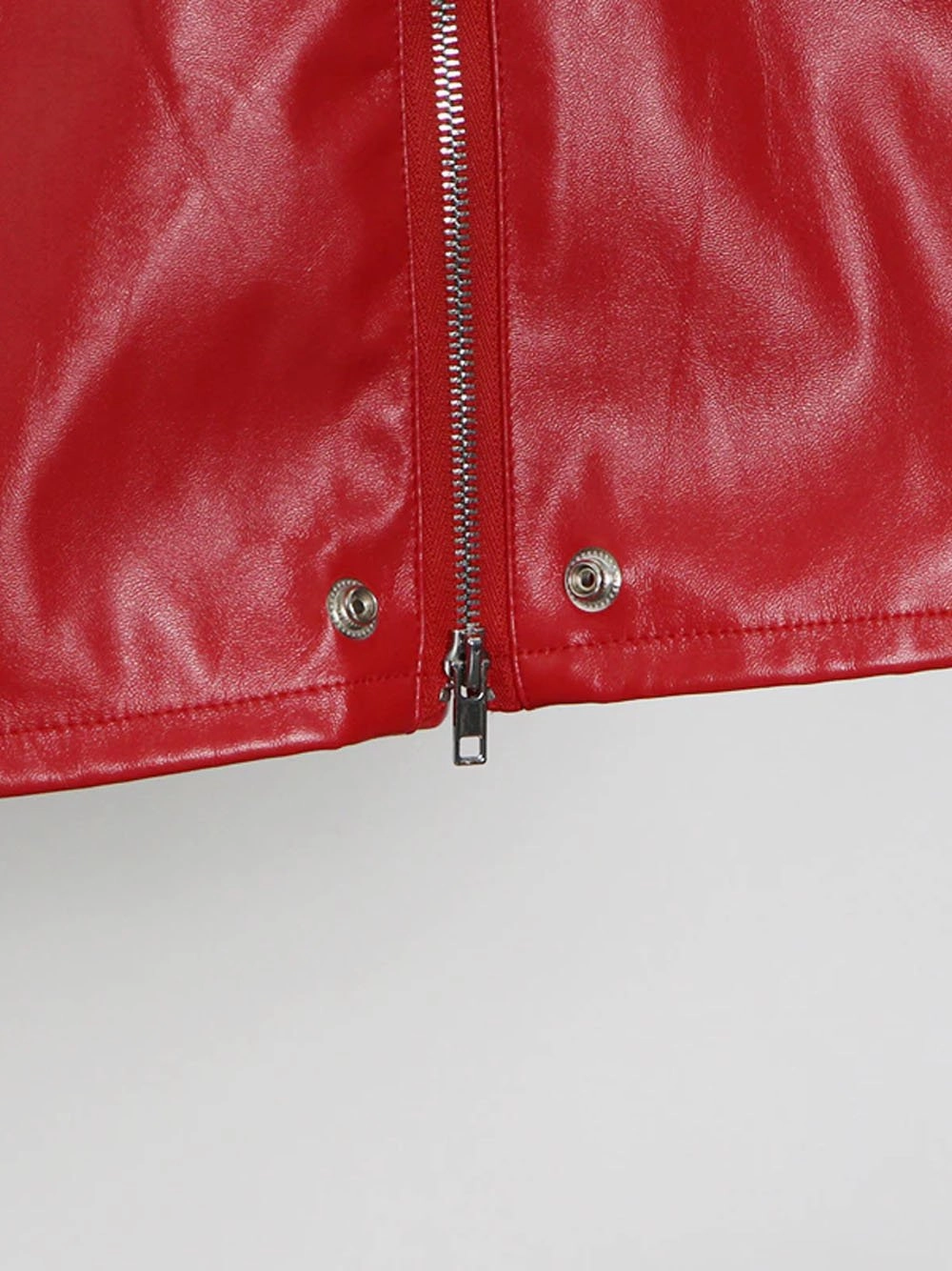 MAELLE Leather Midi Skirt