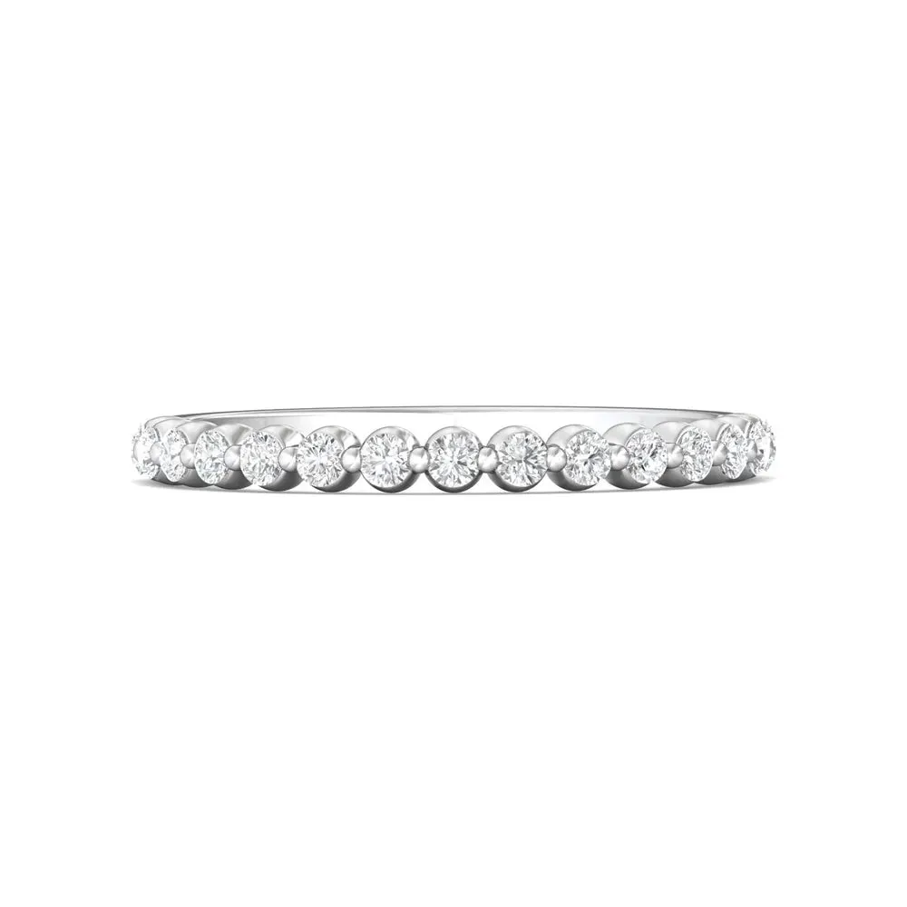 Martin Flyer Single Prong Diamond Wedding Band 