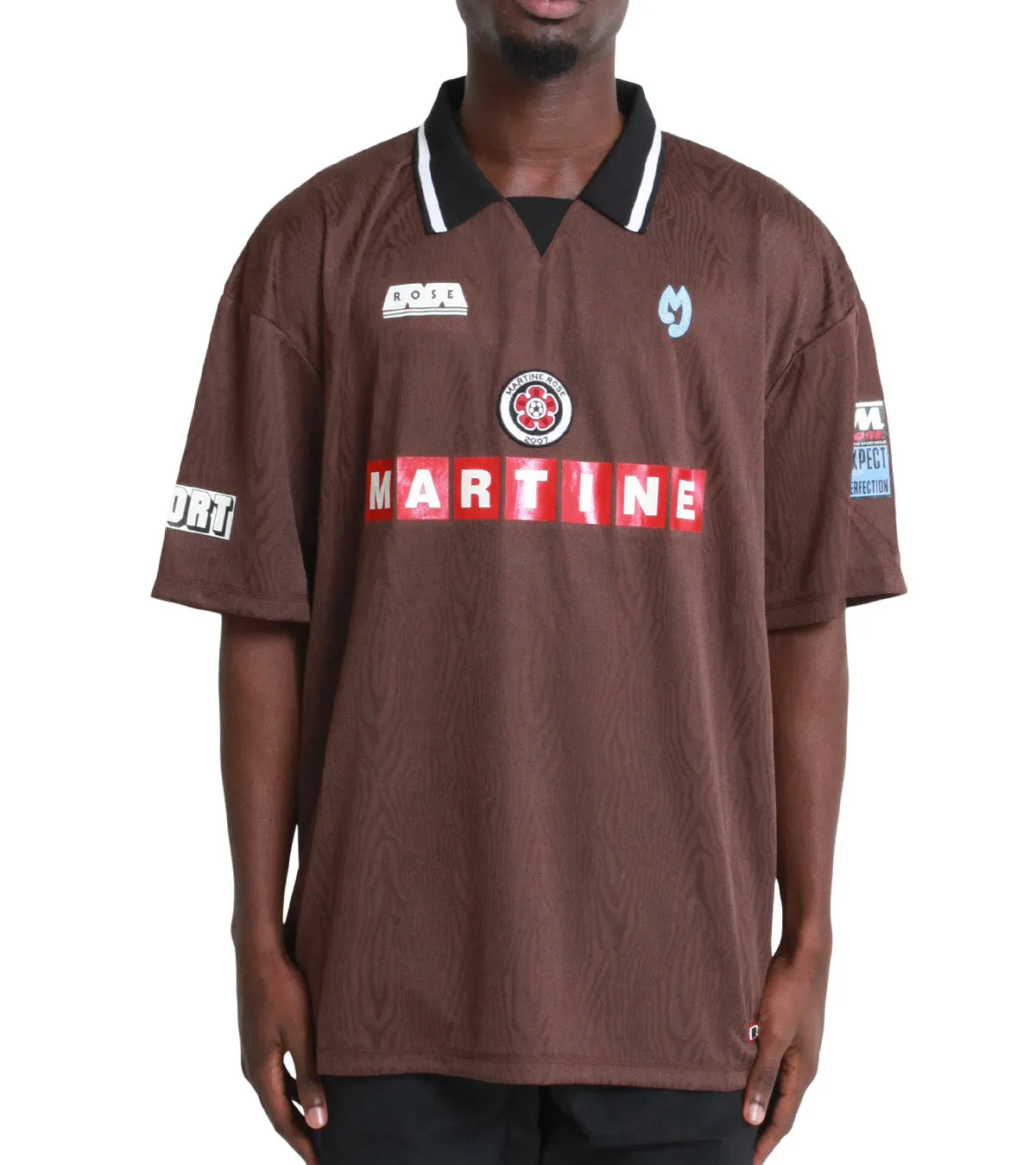 Martine Rose Football Top Brown