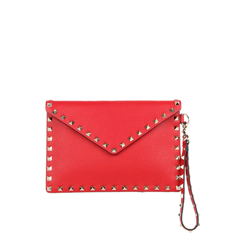 Medium Envelope Wristlet Grained, Rouge Pur clutches Pouches buy online