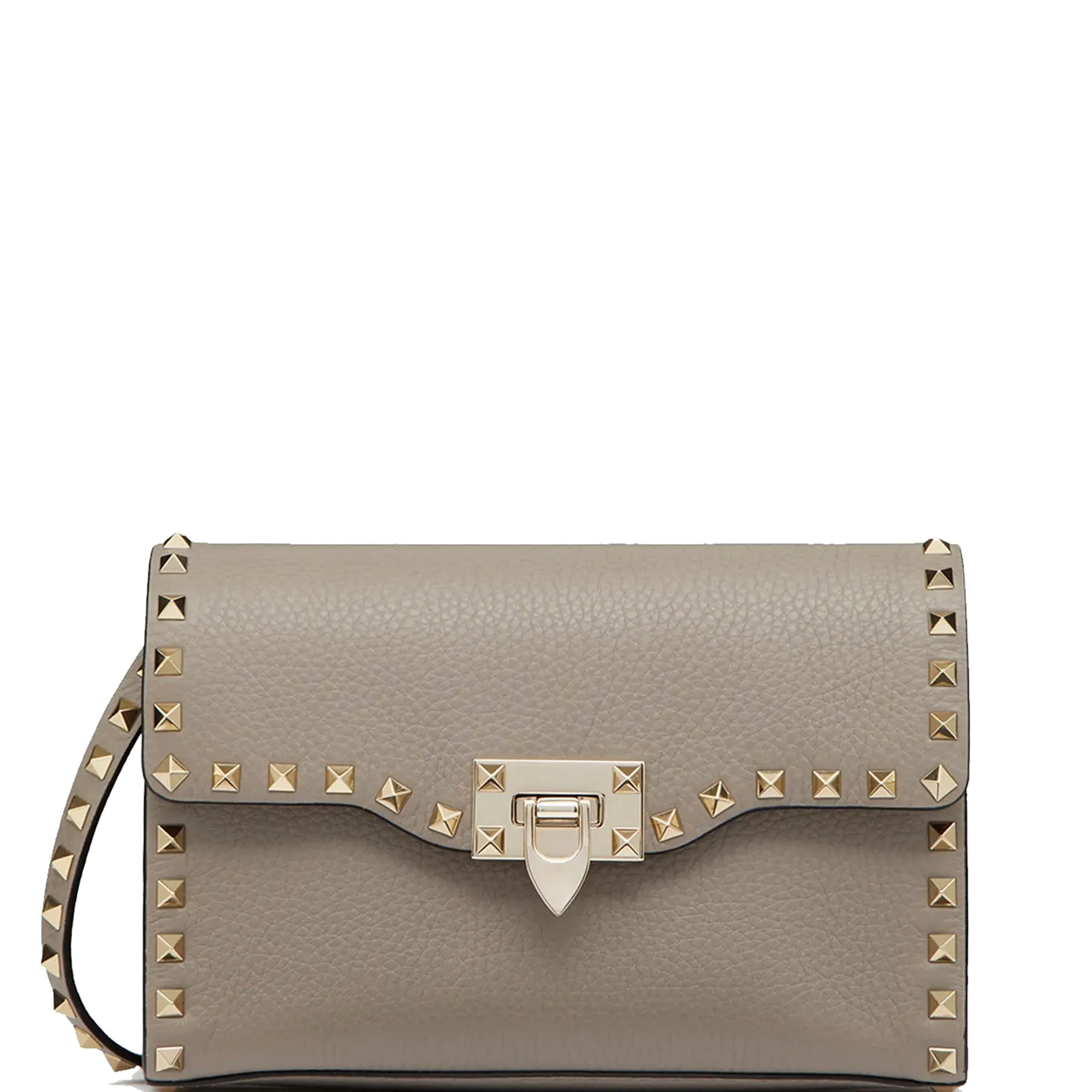 Medium Flap Grained, Taupe clutches Pouches buy online