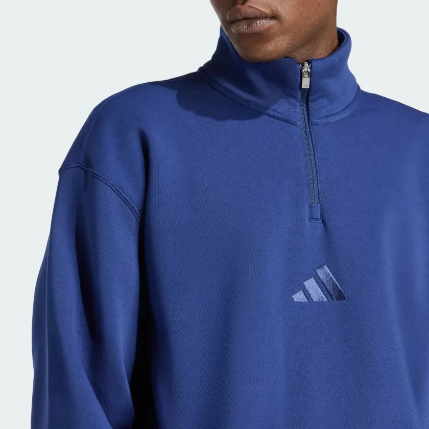 Men's adidas ALL SZN Fleece 1/4-Zip Crew Sweatshirt