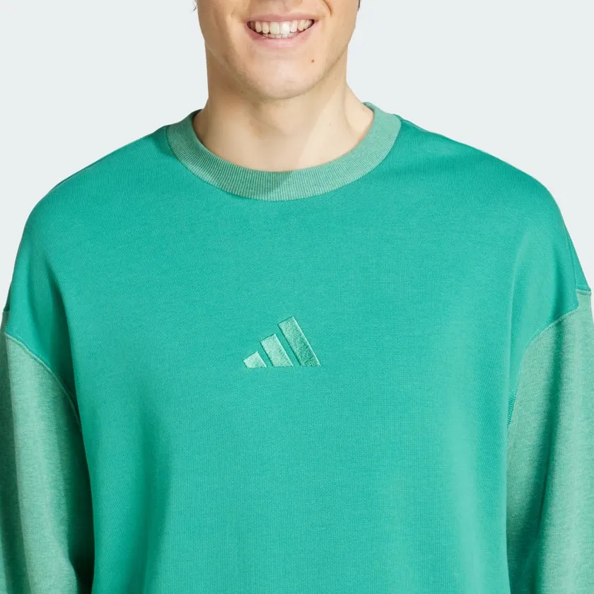 Men's adidas All SZN French Terry Colorblock Crew Sweatshirt