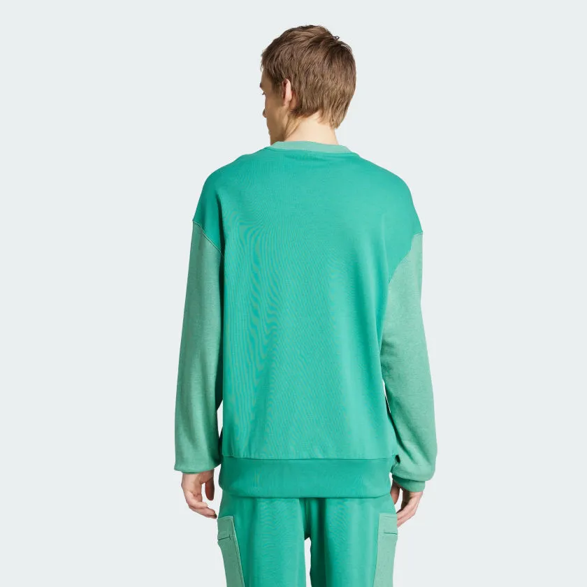 Men's adidas All SZN French Terry Colorblock Crew Sweatshirt