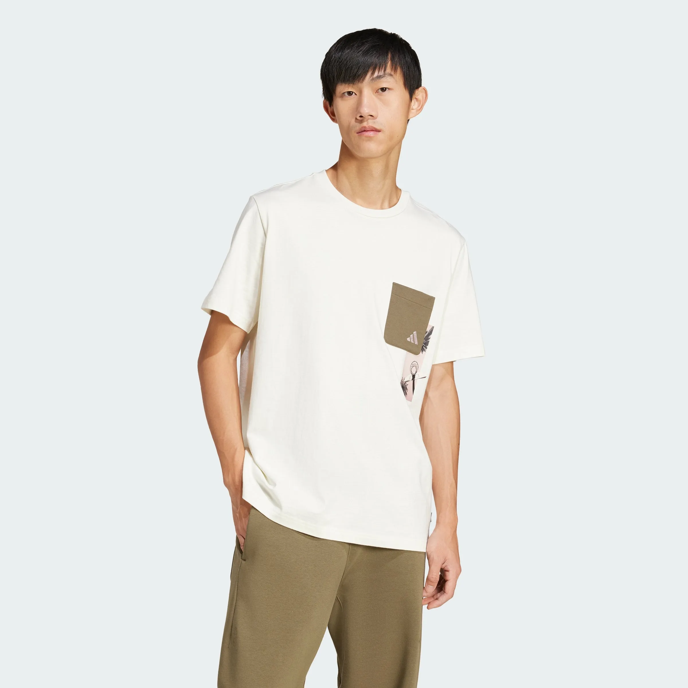Men's adidas Lens Elevated Pocket Graphic Tee