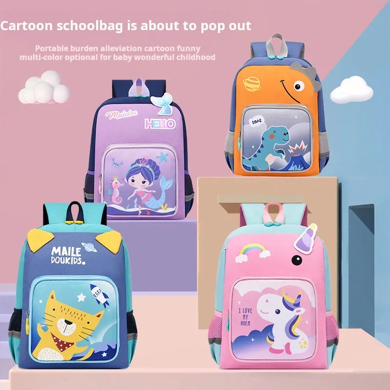 Mermaid bag boy and girl baby backpack 1-3 grade 