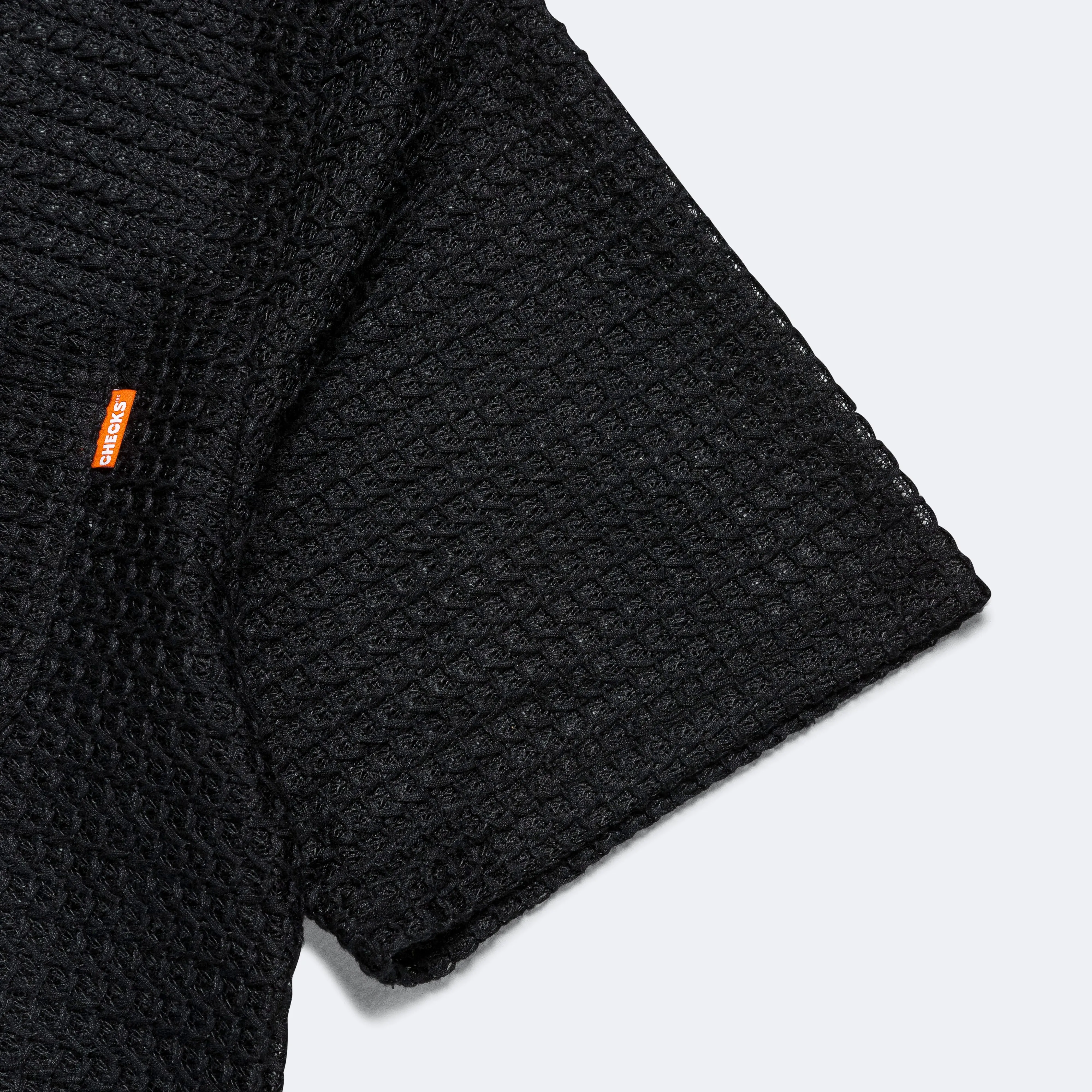 Mesh Lace T-Shirt - Black