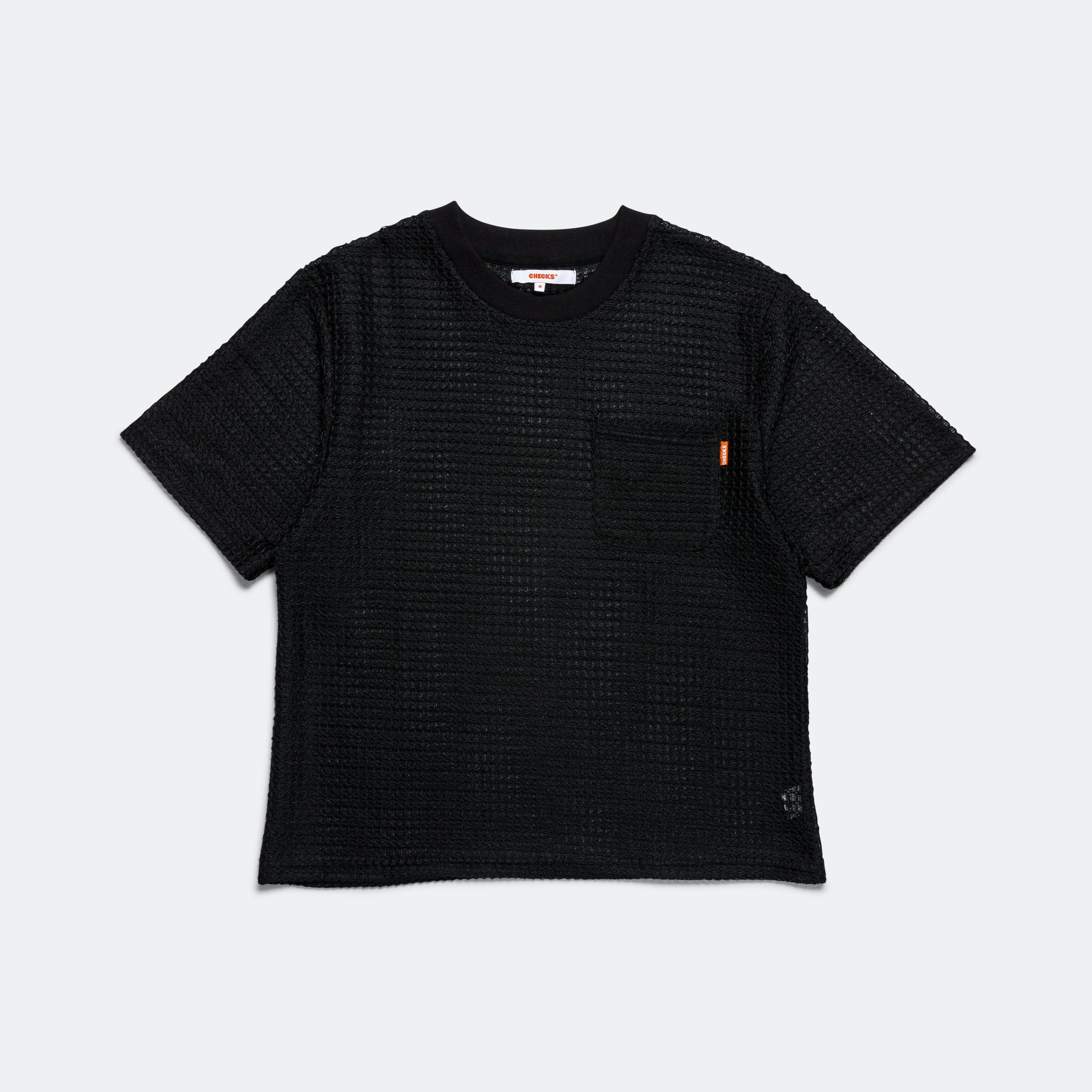 Mesh Lace T-Shirt - Black