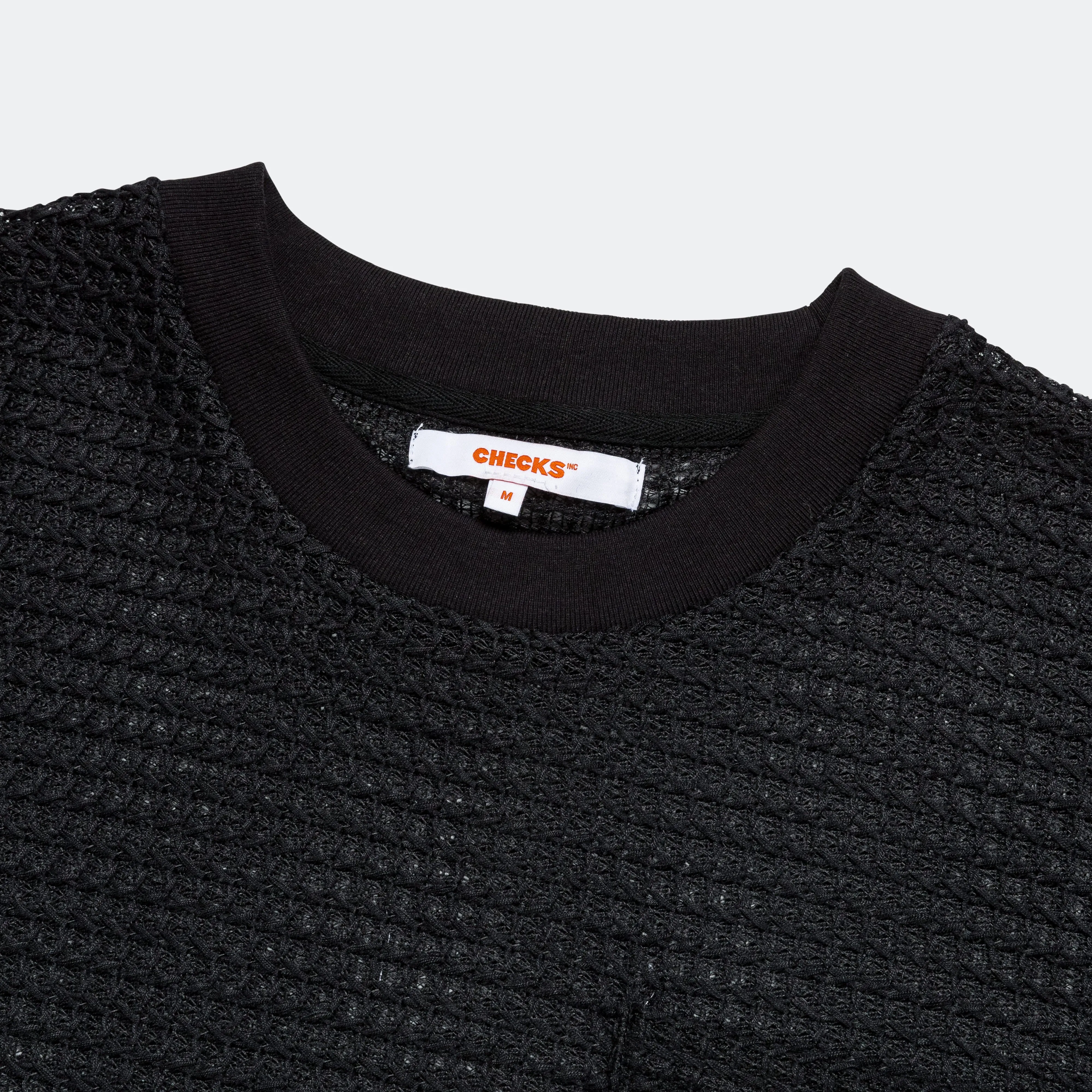 Mesh Lace T-Shirt - Black