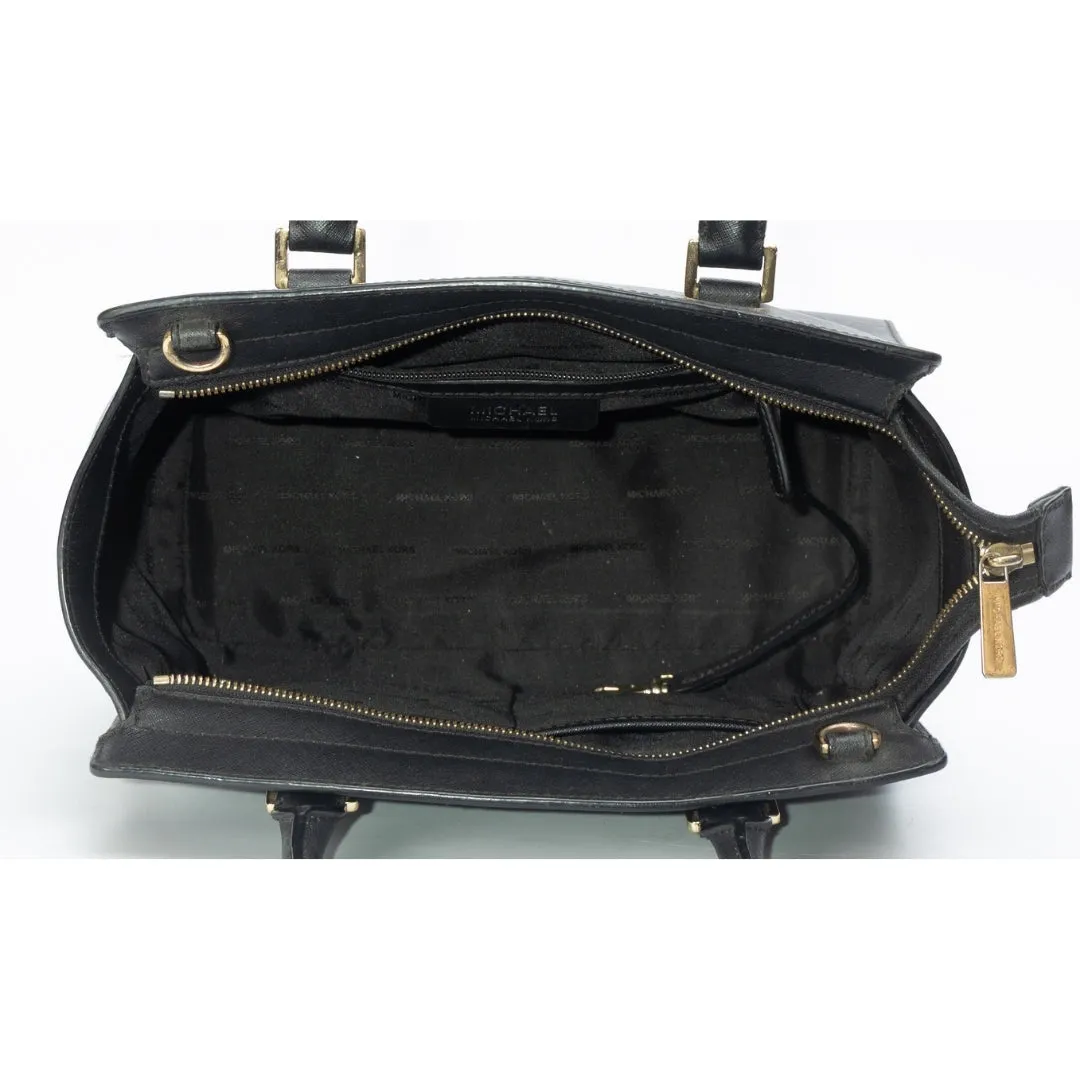 Michael Kors Black Selma Medium Cross Body Bag