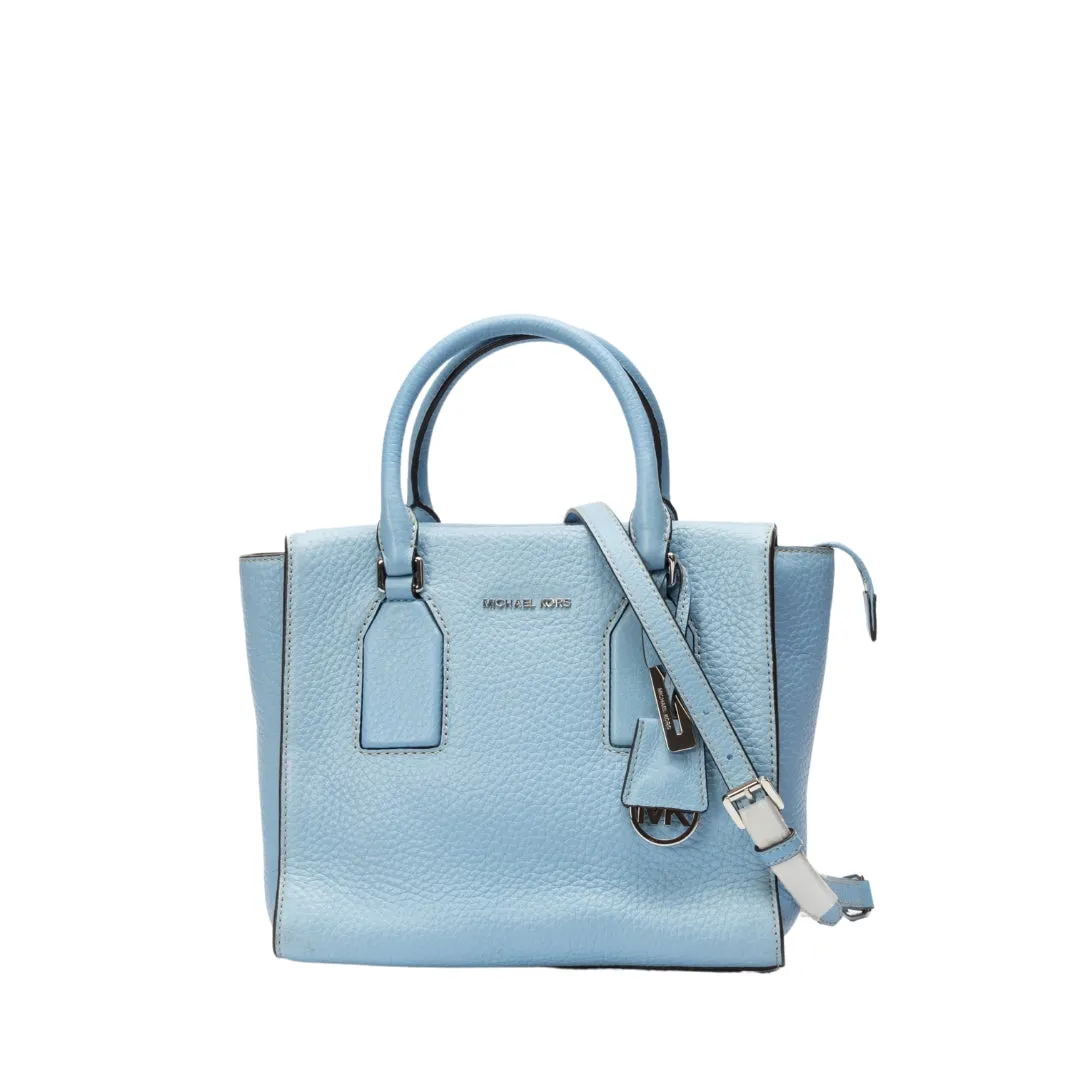 Michael Kors Blue Selby Satchel flash sale luggage