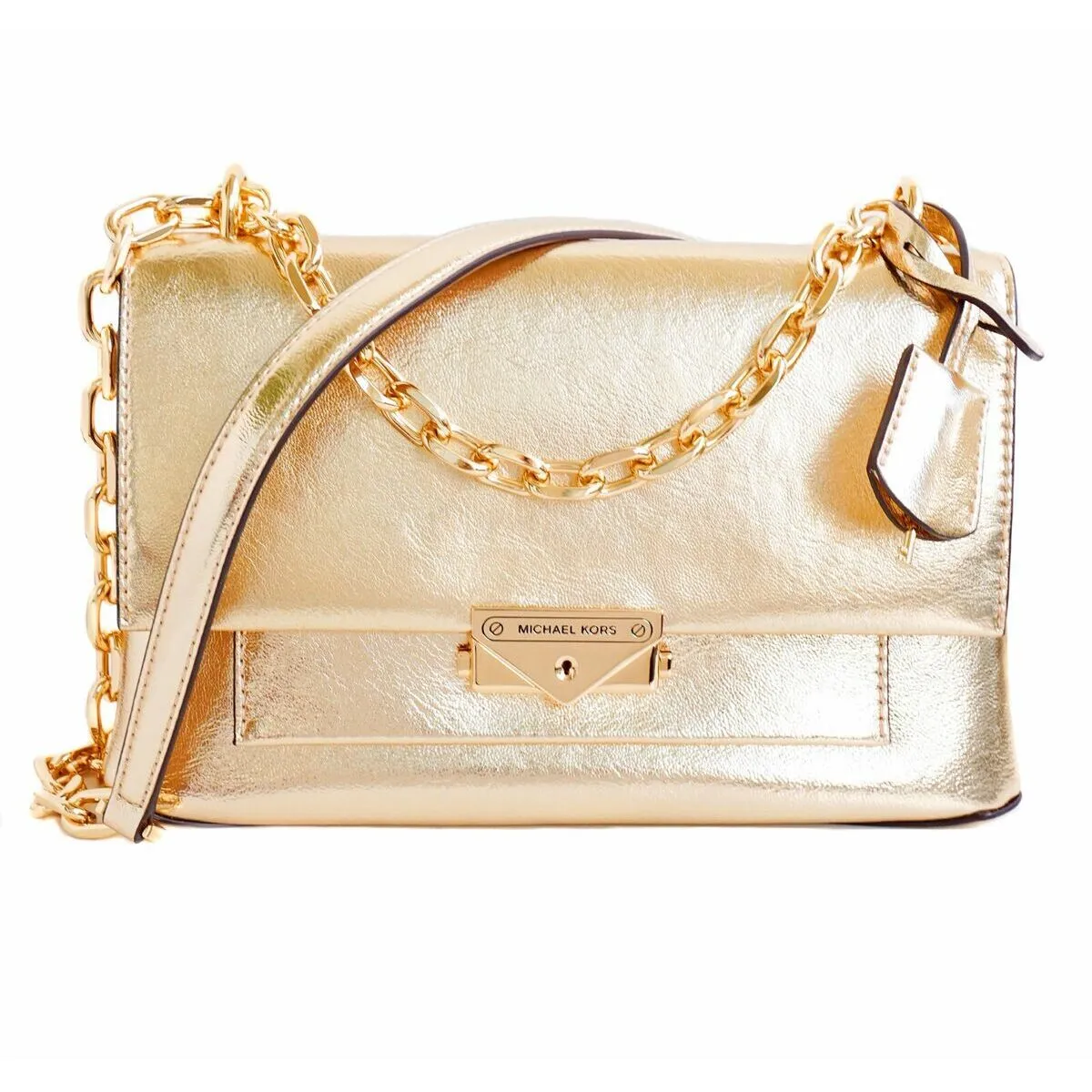 Michael Kors Leather Cece Gold CHain Shoulder Crossbody Bag