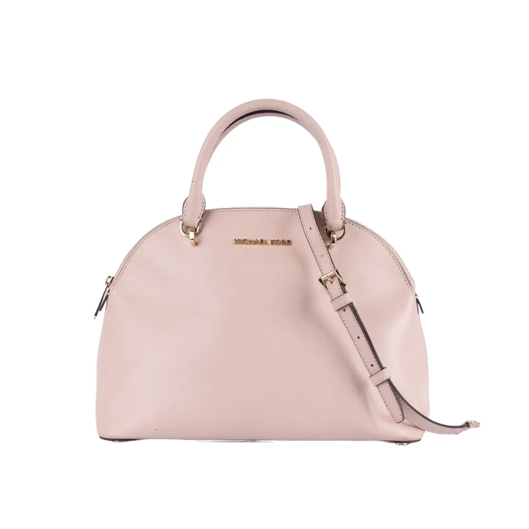 Michael Kors Saffiano Leather Dome Satchel flash sale luggage