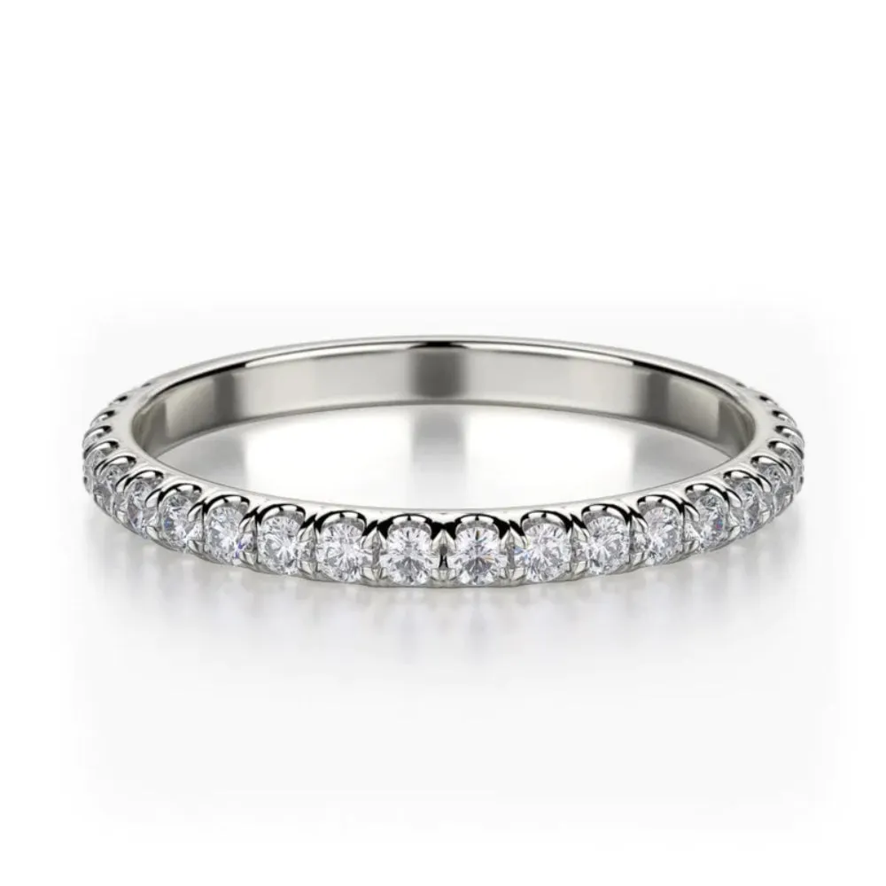 Michael M Diamond Pave Set Wedding Band 