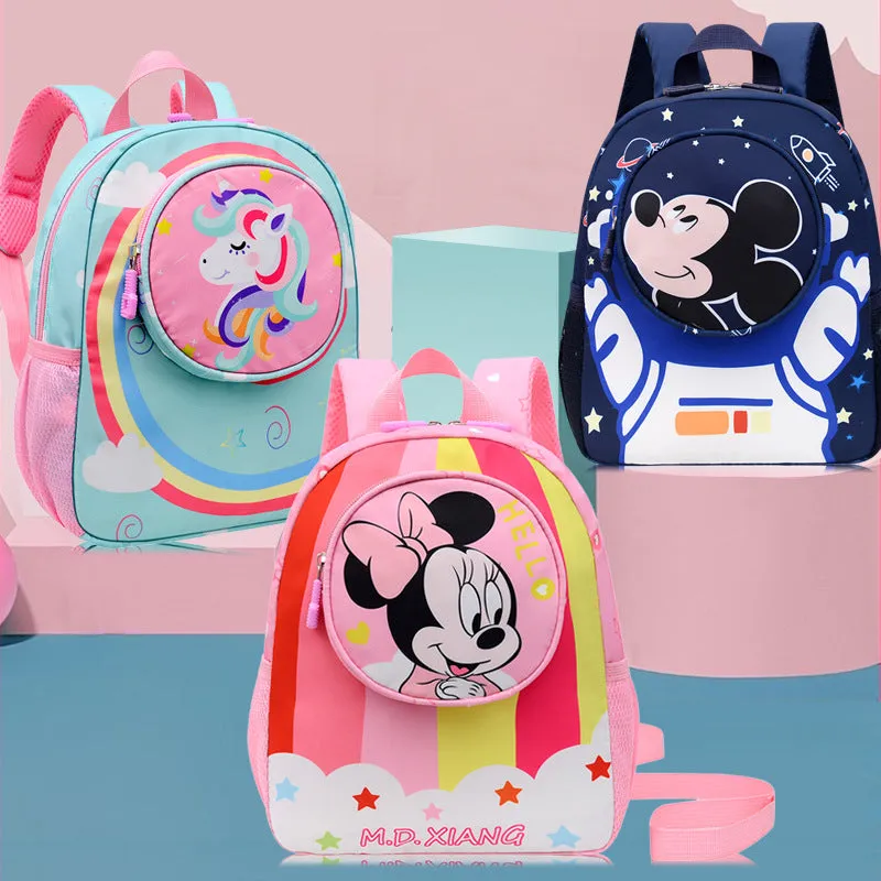 Mickey cartoon weight-reducing and spine-protecting backpack 