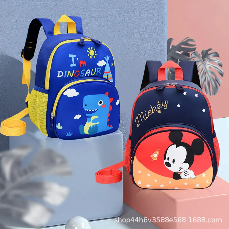 Mickey, dinosaur cartoon new children's schoolbag 