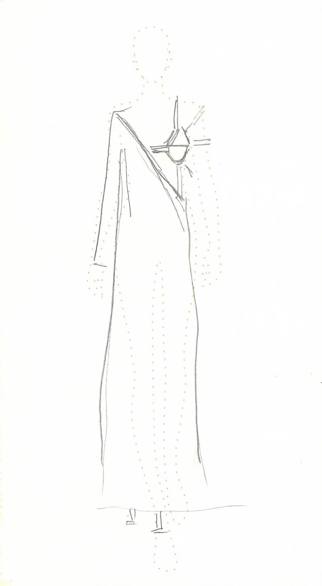 Midas Dress in Silk Wool Cady with Leather Bra